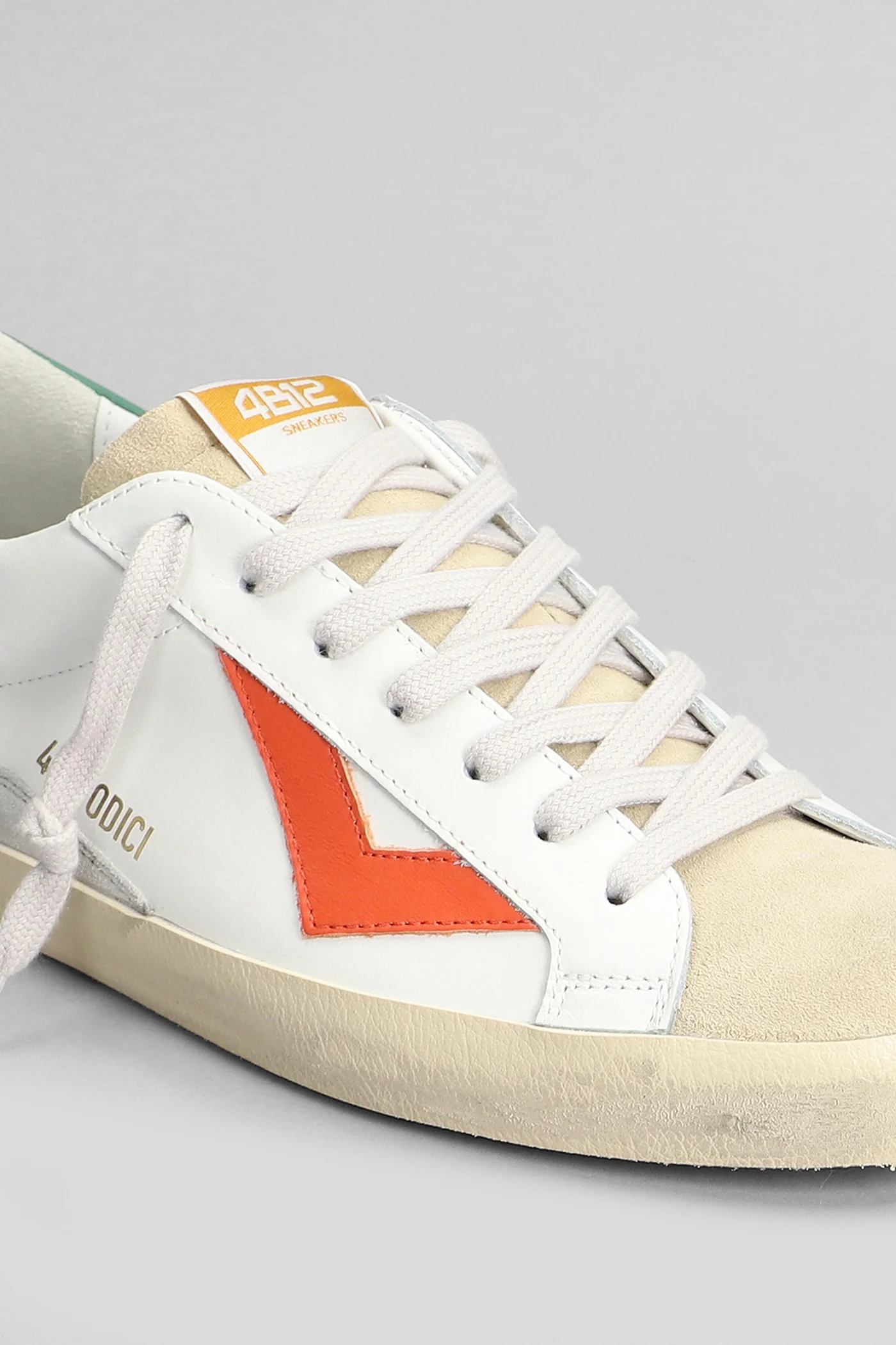 Suprime Sneakers in white suede and leather - Image 5