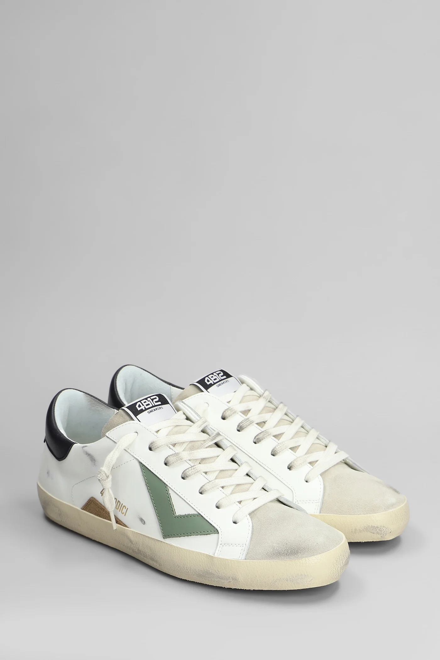 Suprime Sneakers in white suede and leather - Image 2