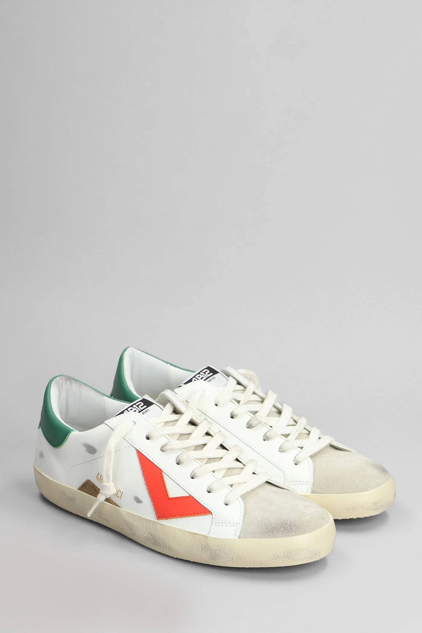Suprime Sneakers in white suede and leather - Image 2