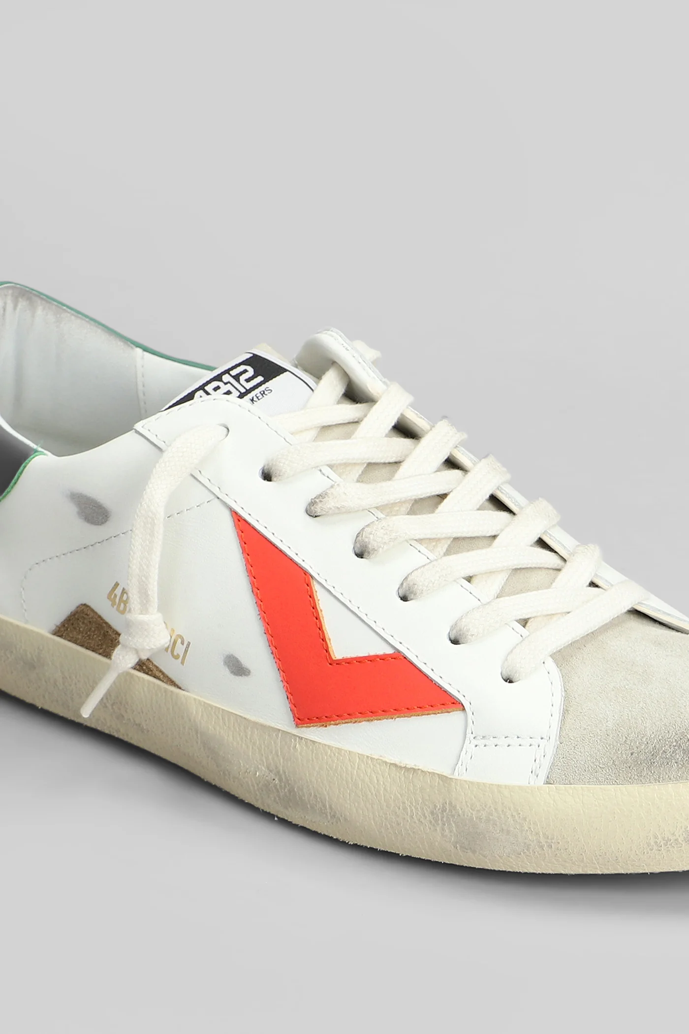 Suprime Sneakers in white suede and leather - Image 5