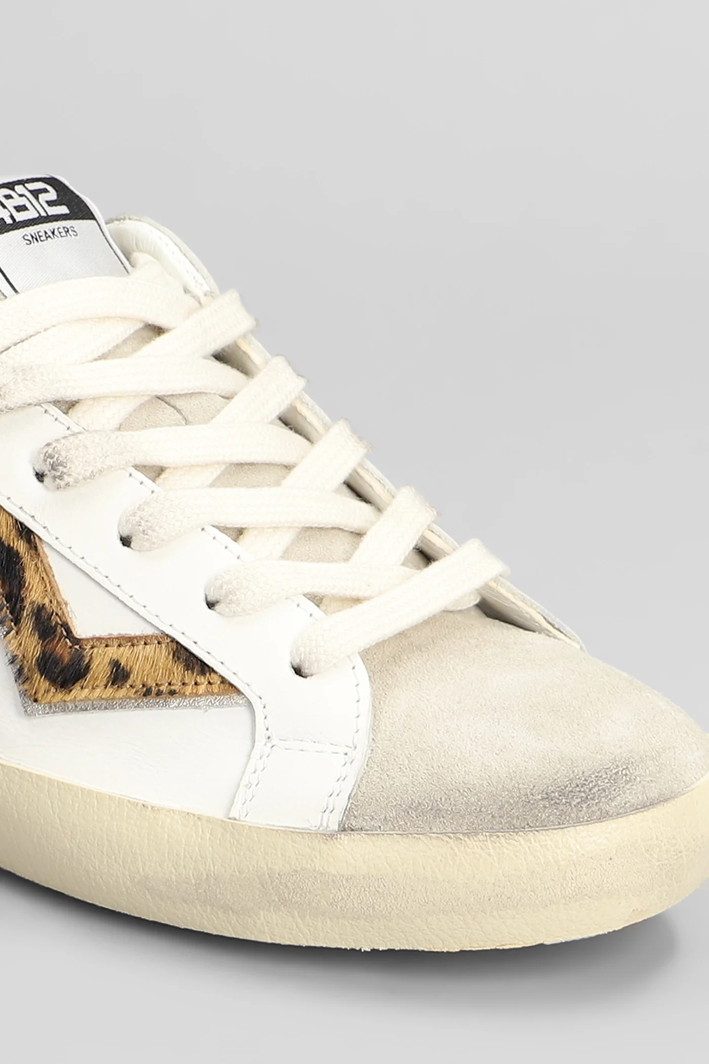 Suprime Sneakers in white suede and leather - Image 5