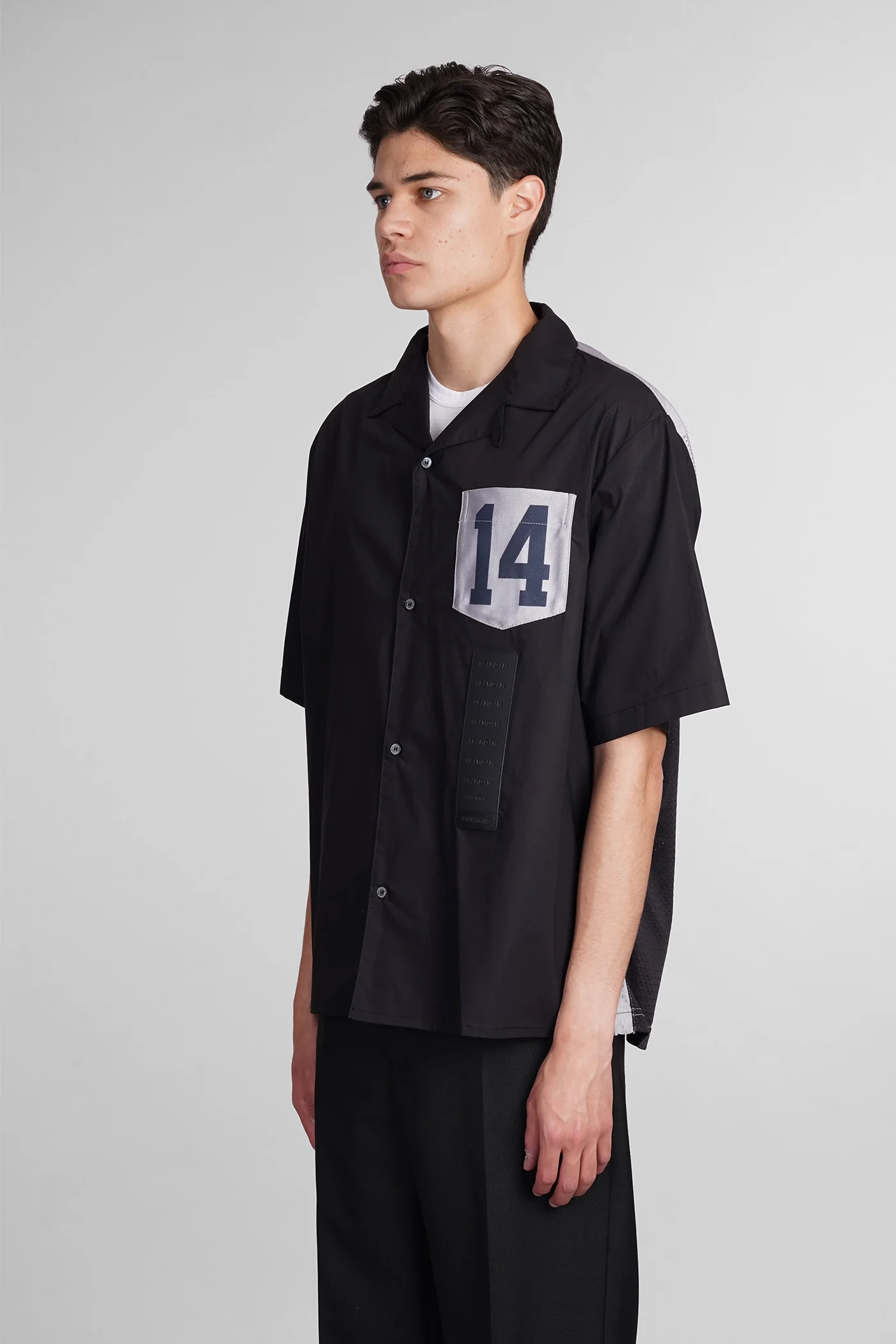 Shirt in black cotton - Image 4