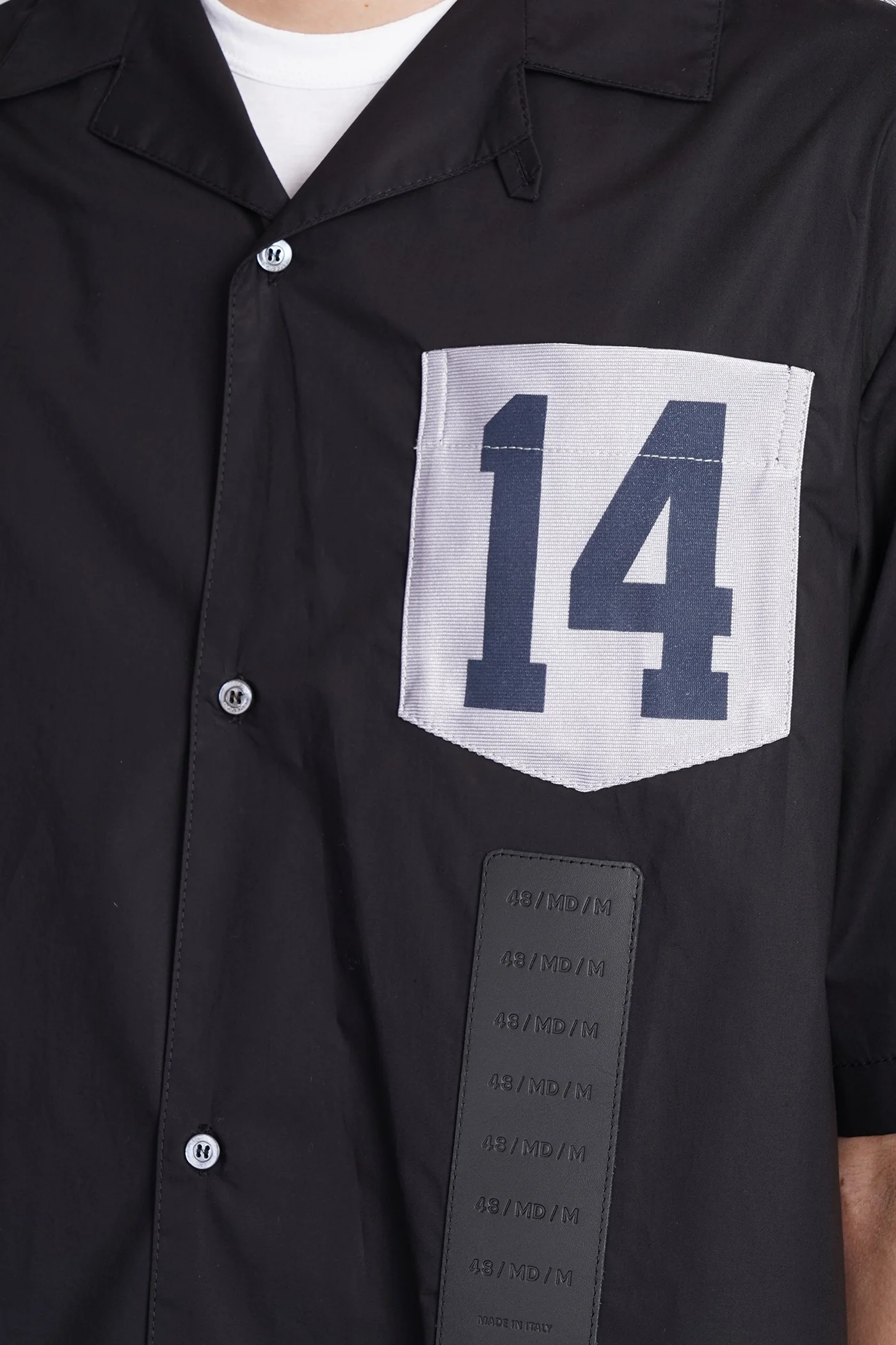 Shirt in black cotton - Image 5
