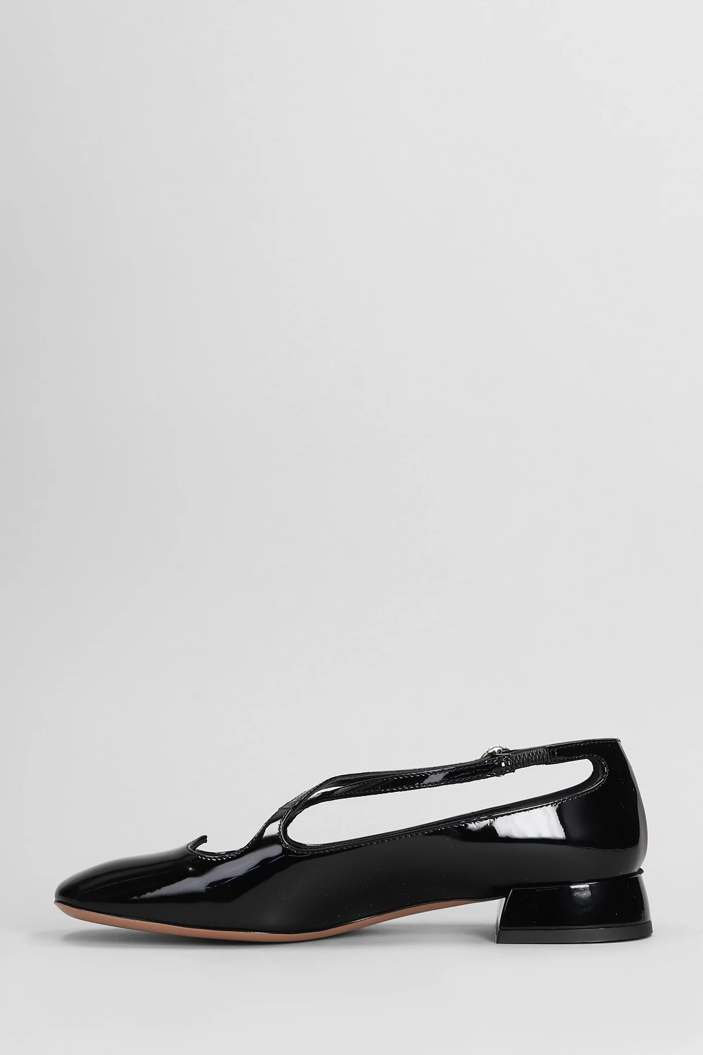 Pumps in black leather - Image 3