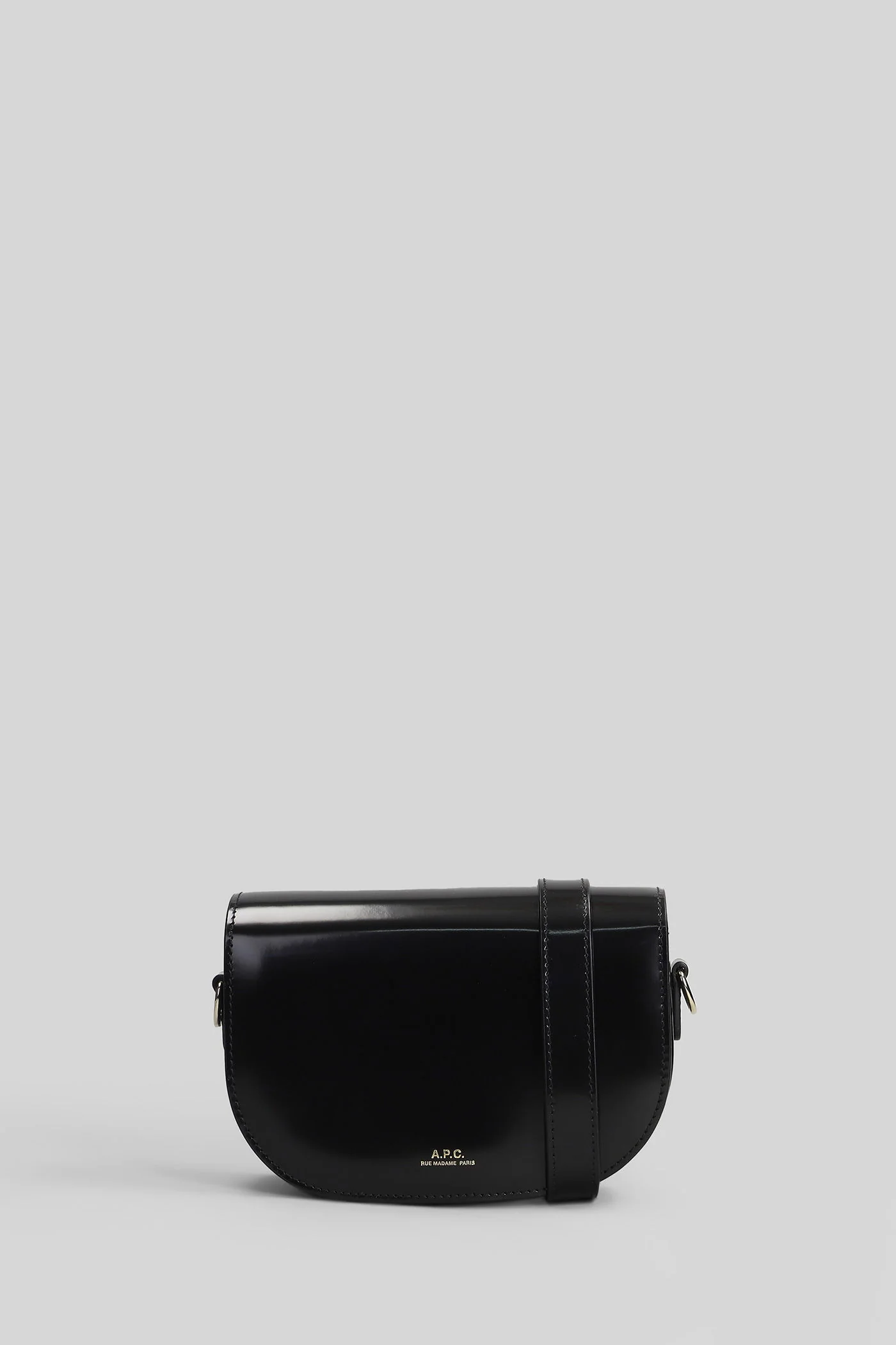 B side small Shoulder bag in black leather