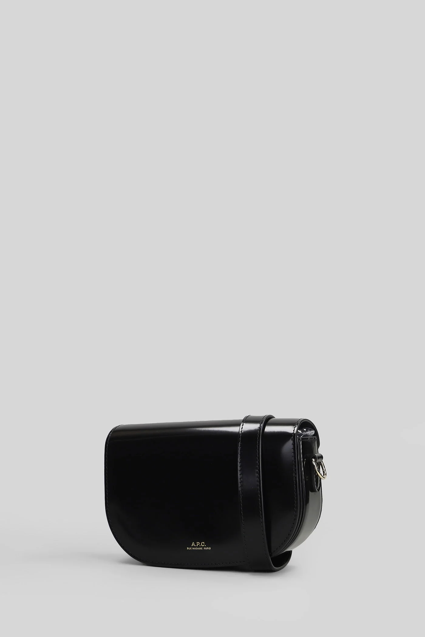 B side small Shoulder bag in black leather - Image 2