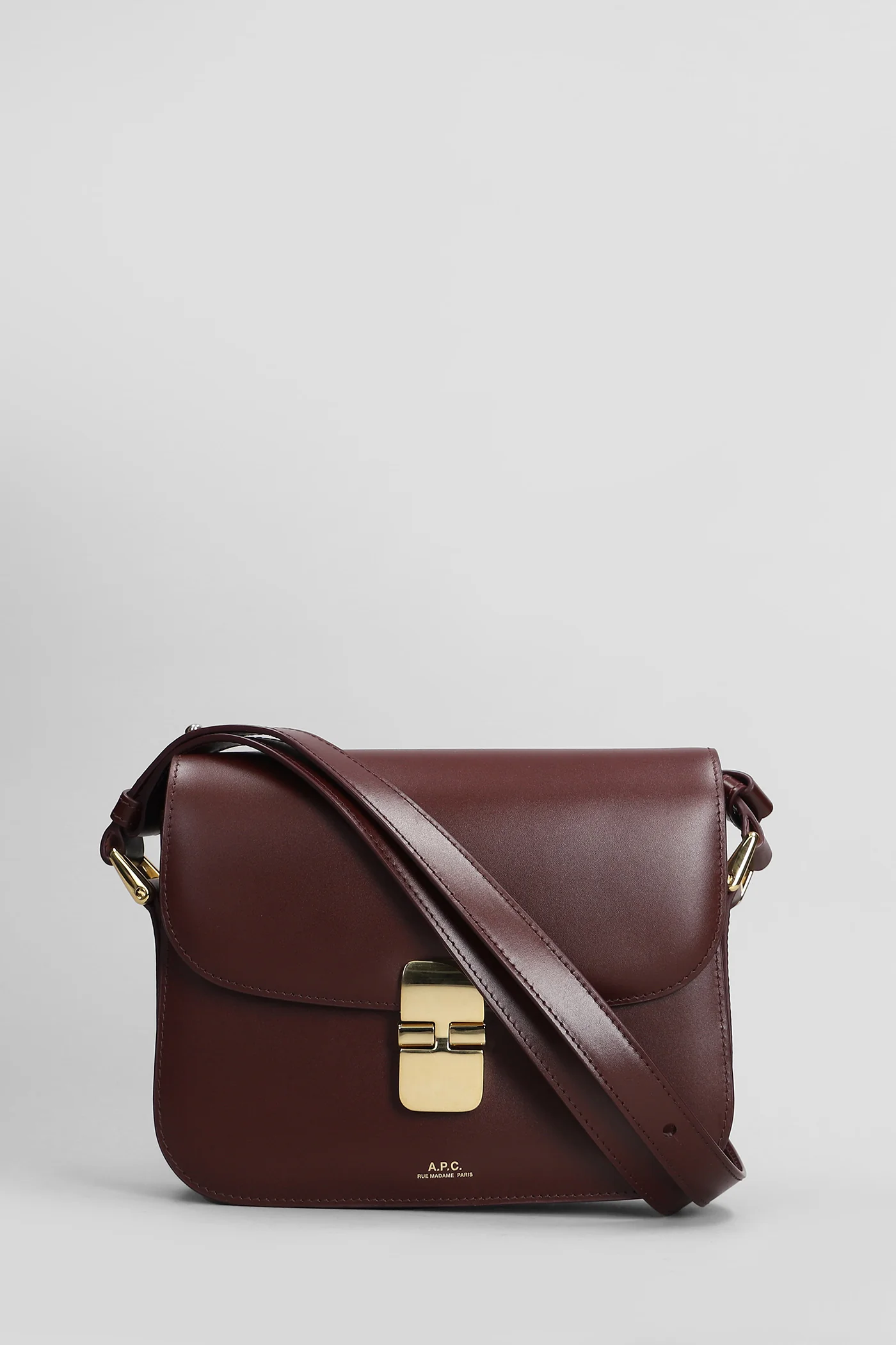 Grace small Shoulder bag in bordeaux leather