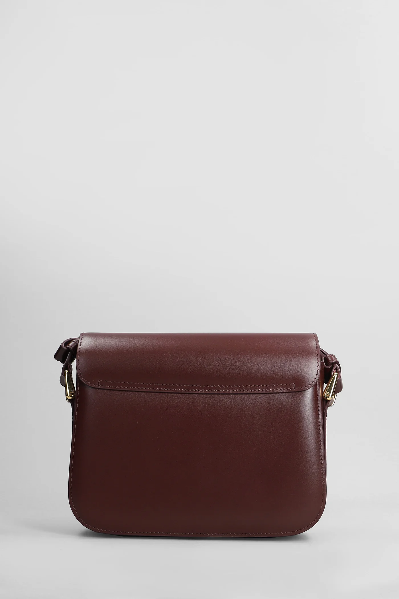 Grace small Shoulder bag in bordeaux leather - Image 3