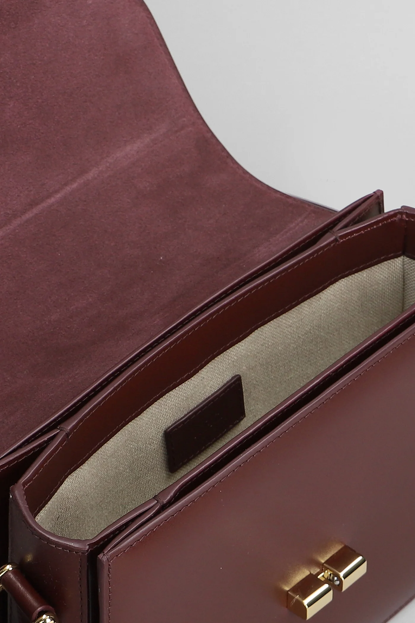 Grace small Shoulder bag in bordeaux leather - Image 4