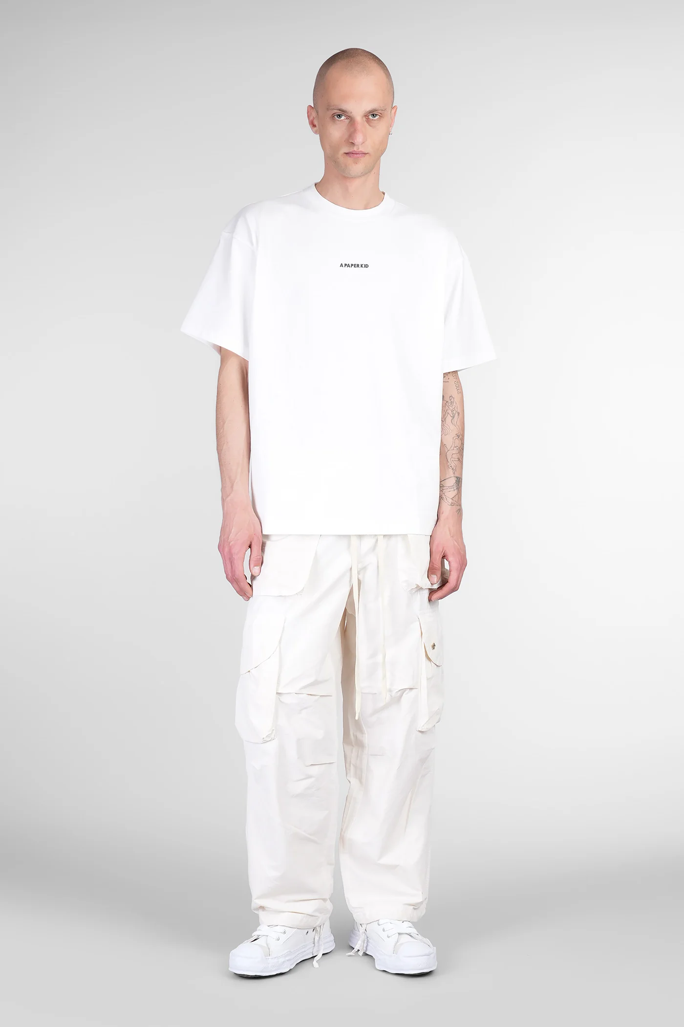 Pants in beige polyamide - Image 2
