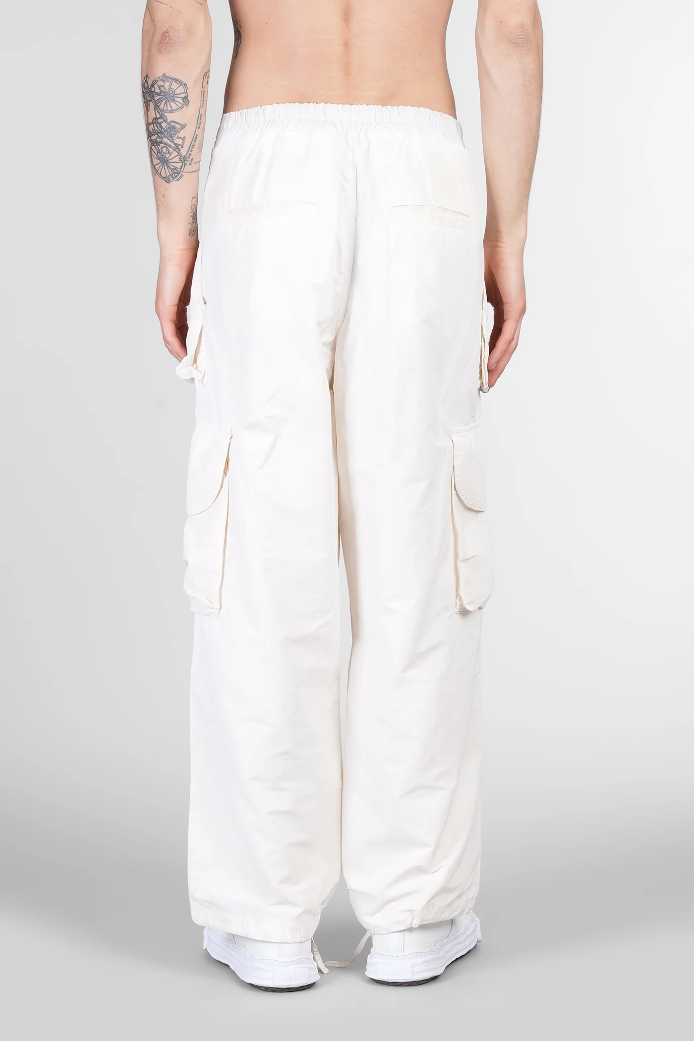 Pants in beige polyamide - Image 3