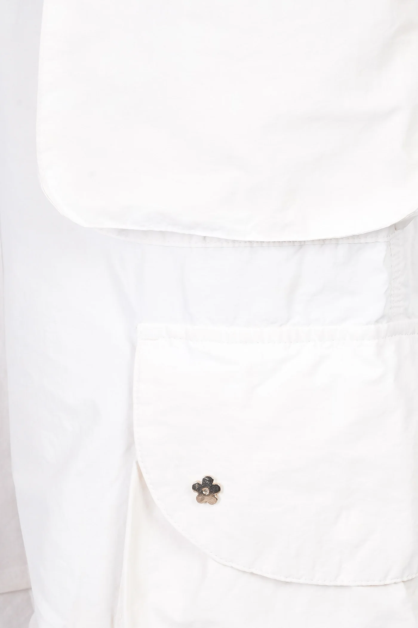 Pants in beige polyamide - Image 5