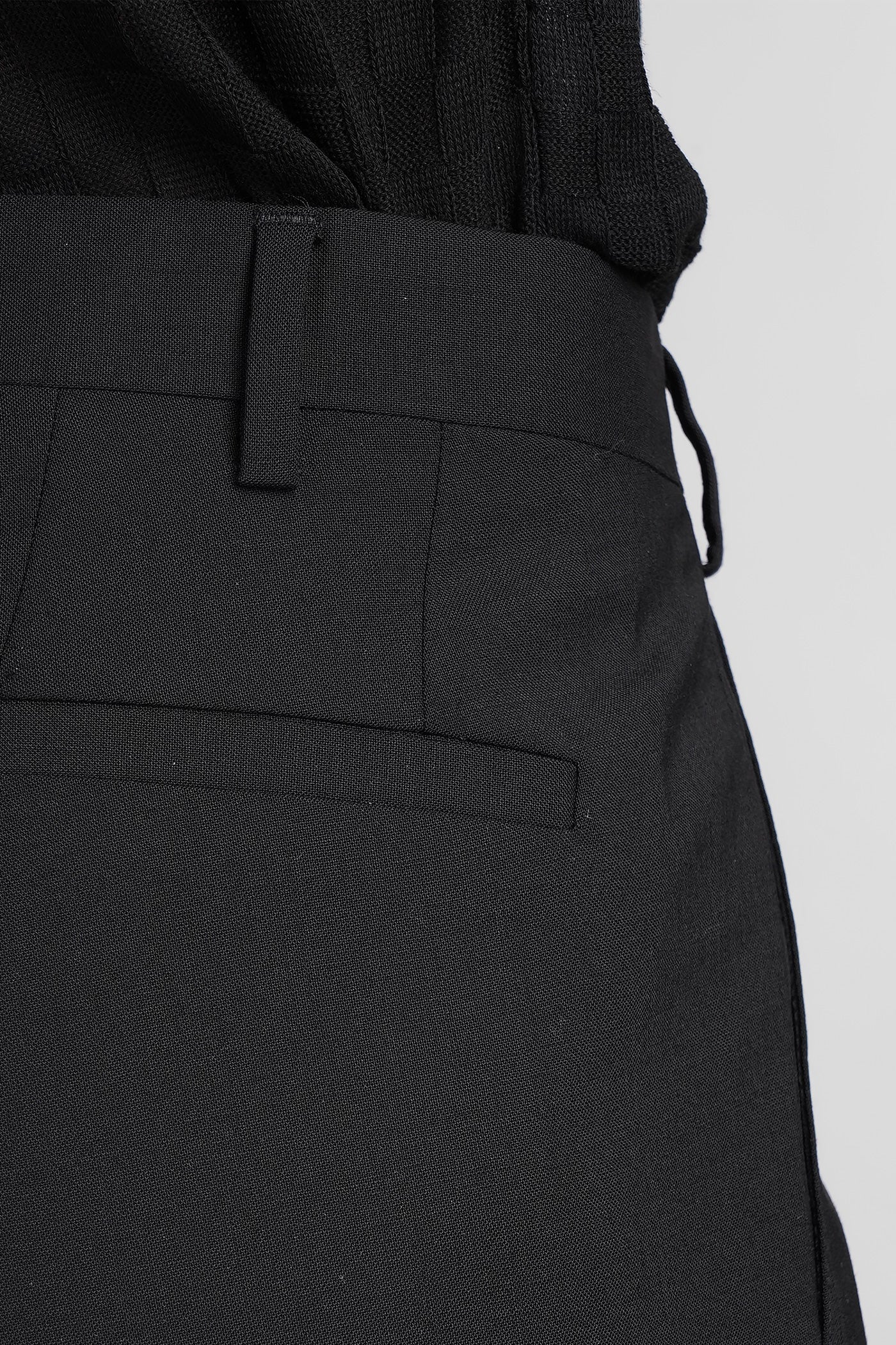 Pants in black wool - Image 5