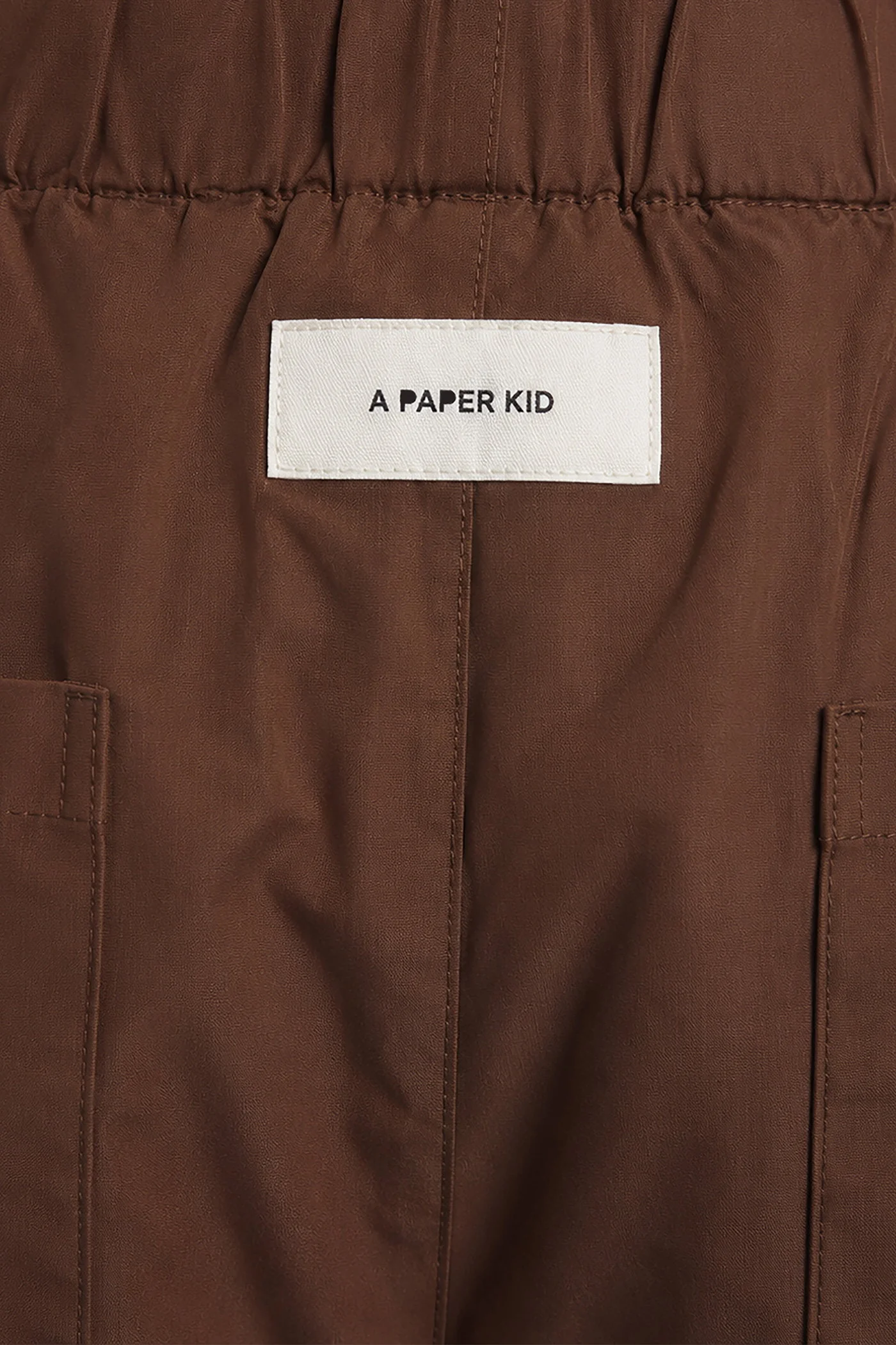 Shorts in brown cotton - Image 5