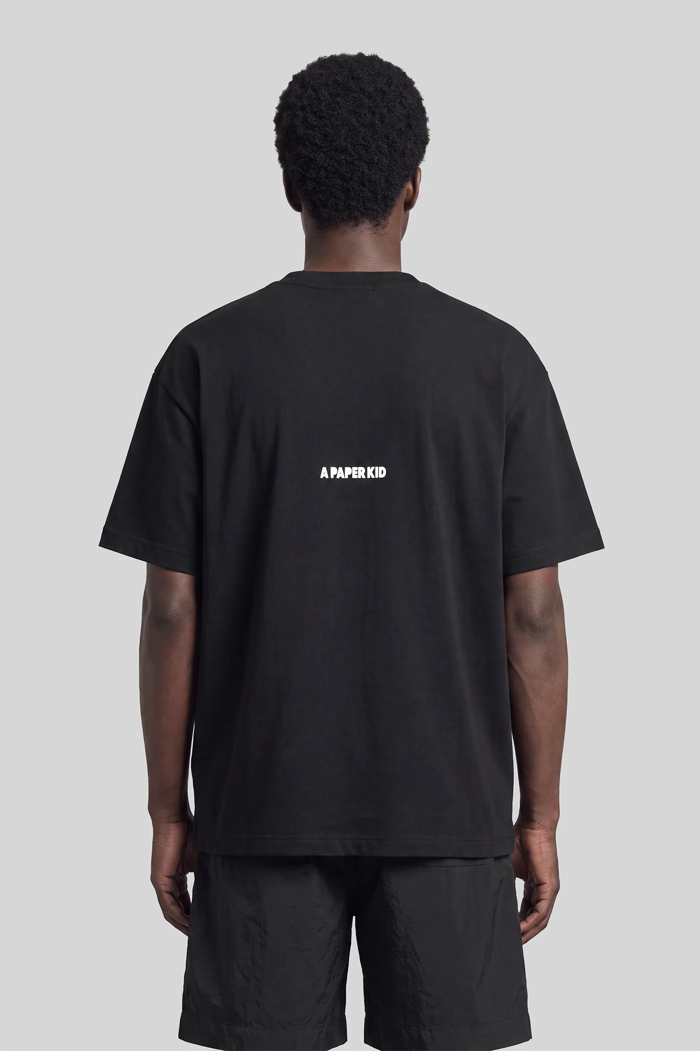 T-Shirt in black cotton - Image 3