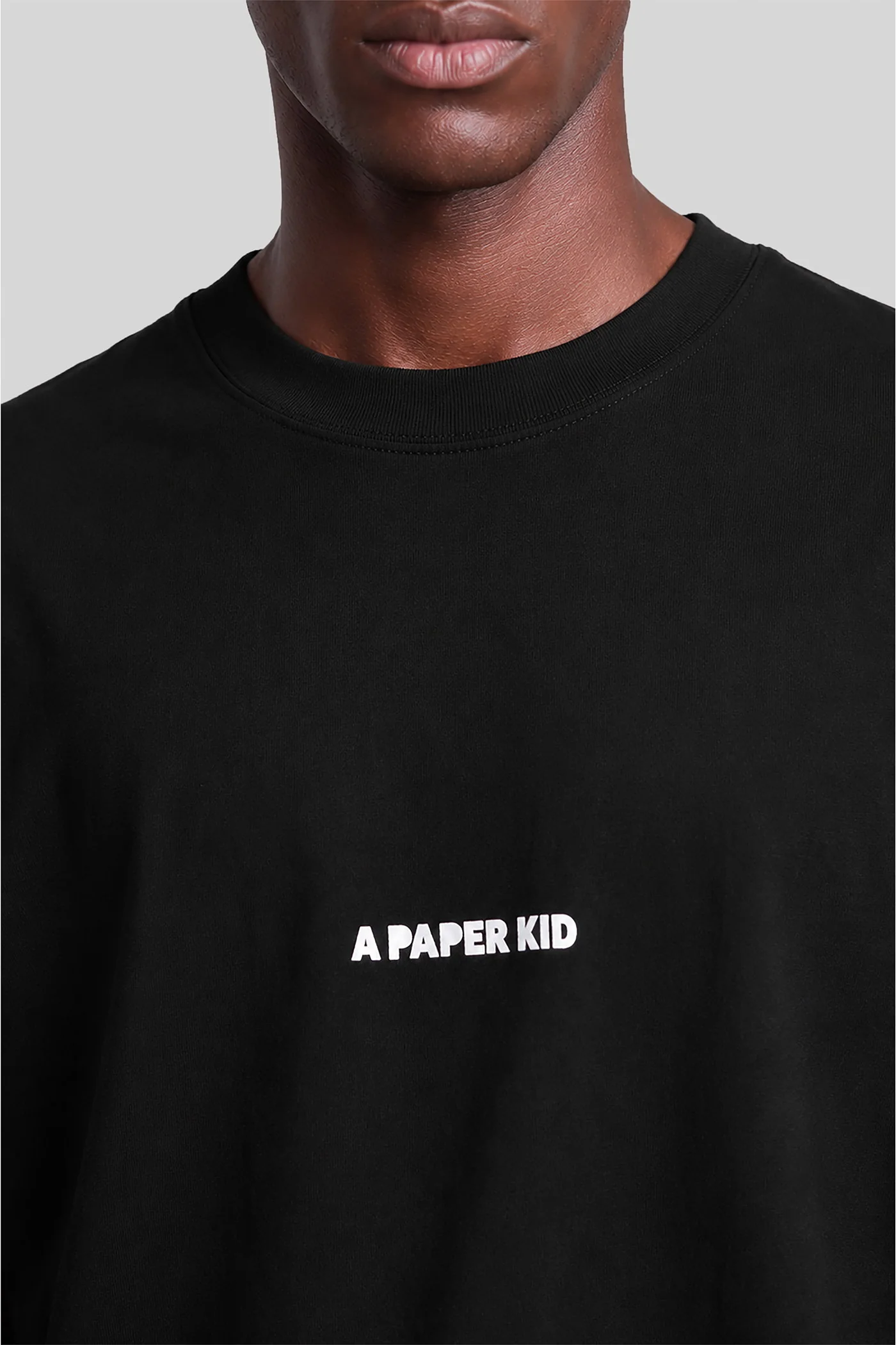 T-Shirt in black cotton - Image 5