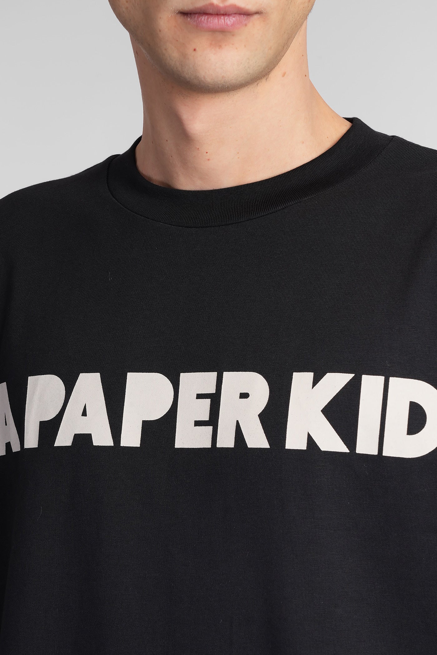 T-Shirt in black cotton - Image 5