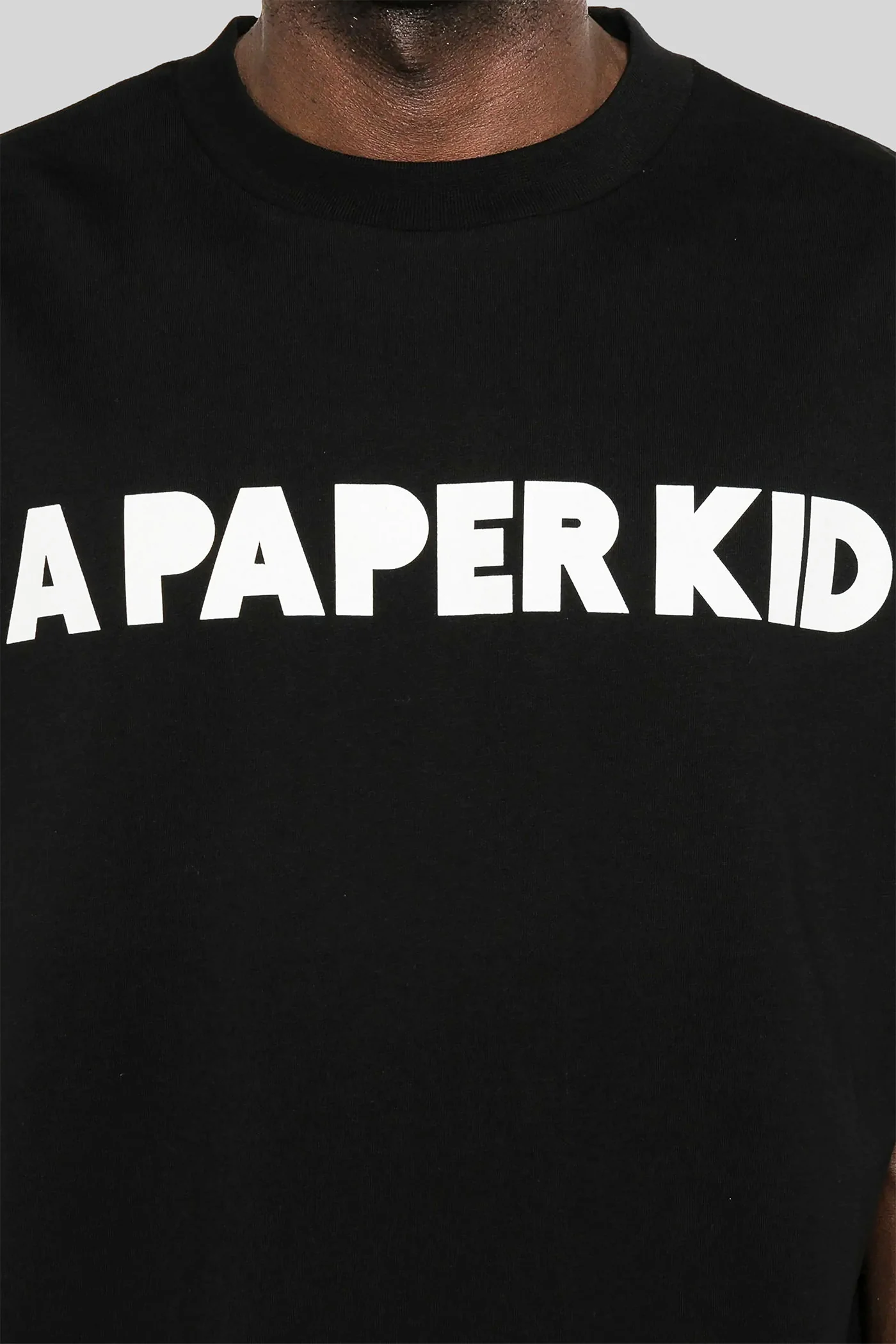 T-Shirt in black cotton - Image 5