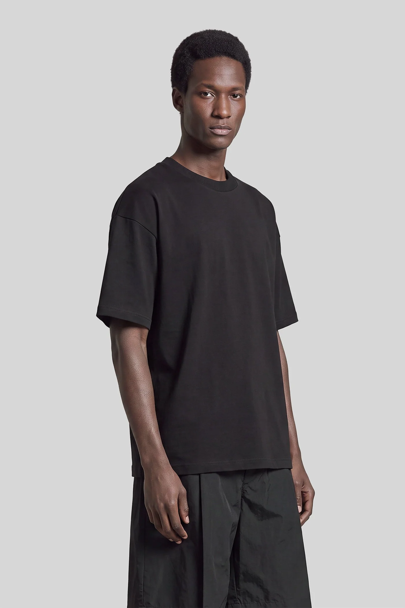 T-Shirt in black cotton - Image 4