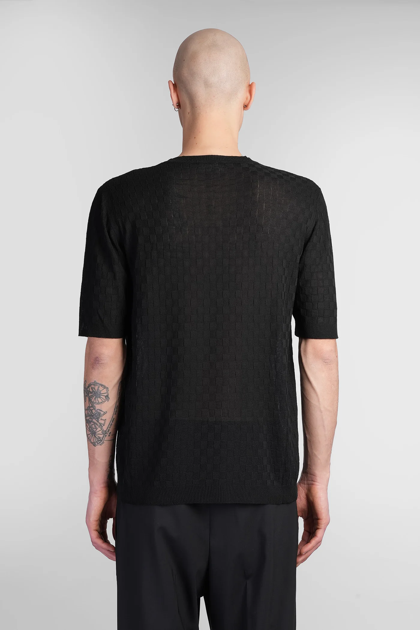 T-Shirt in black viscose - Image 3