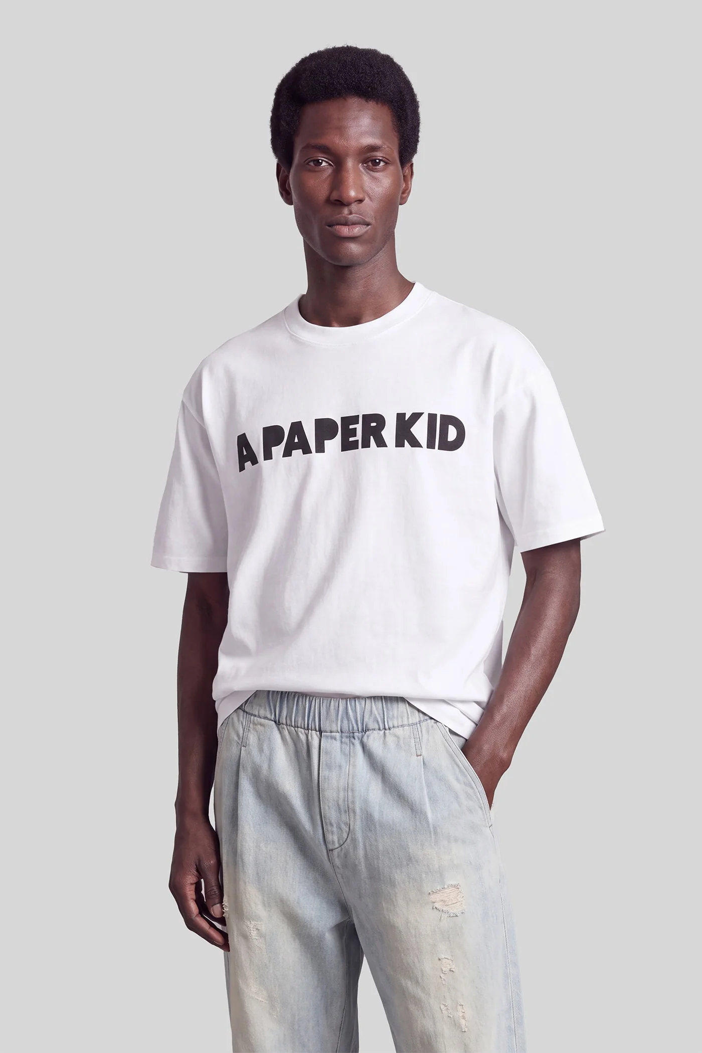 T-Shirt in white cotton