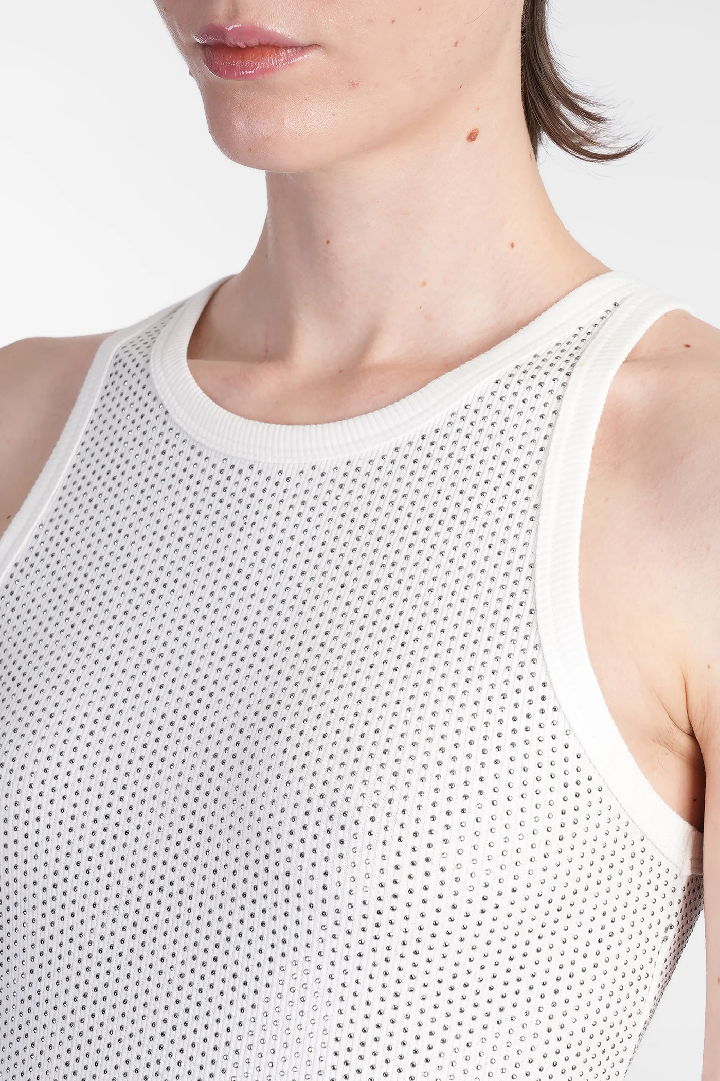 Topwear in white cotton - Image 5