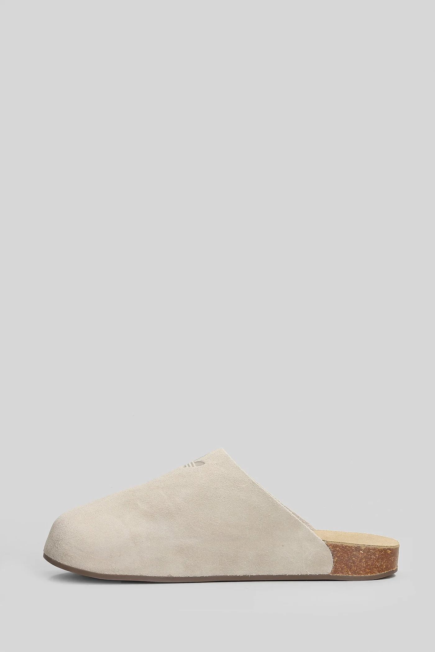Adimule Flat sandal-slipper in beige suede - Image 3