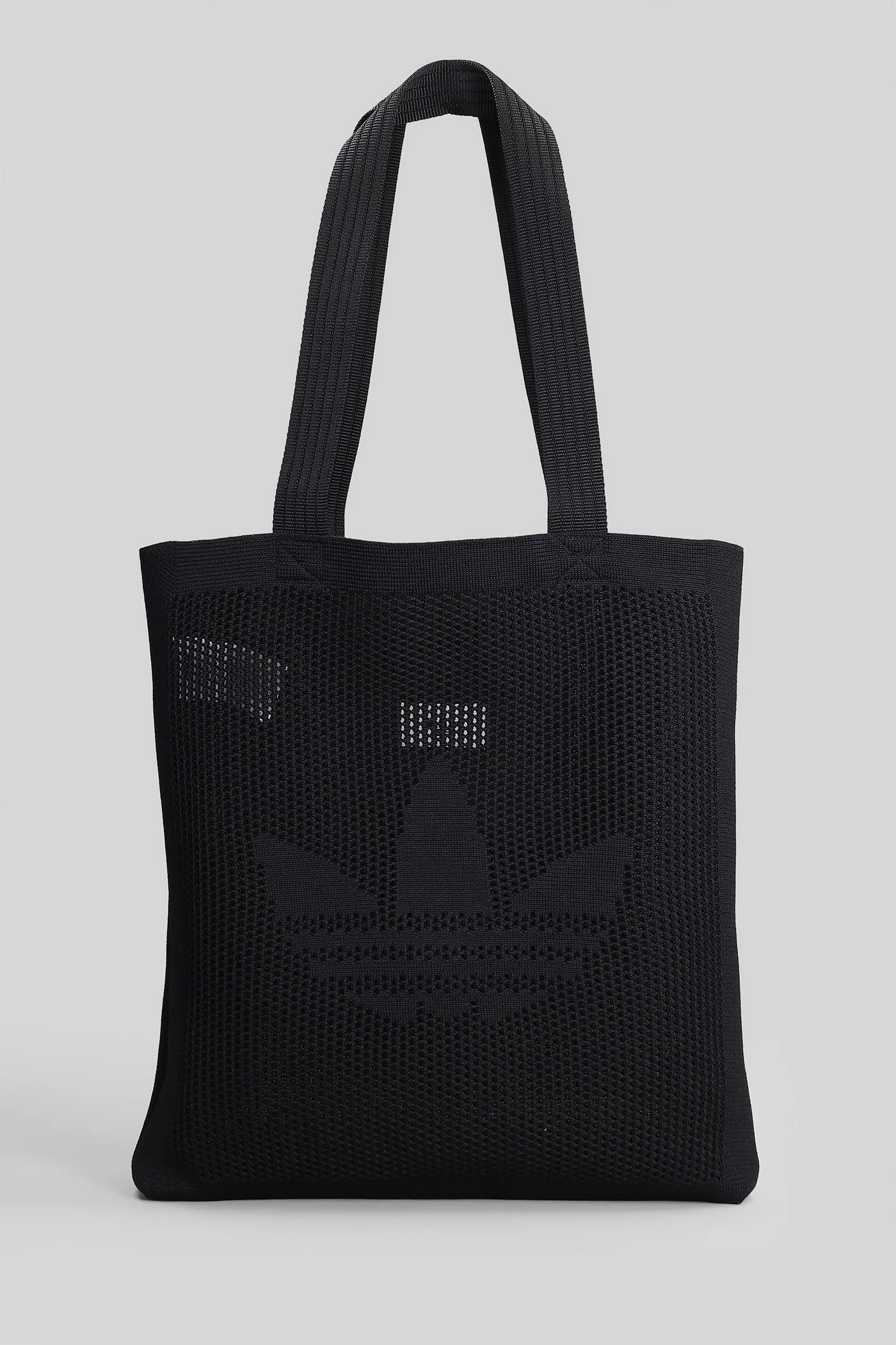 Crochet Tb Tote in black polyester