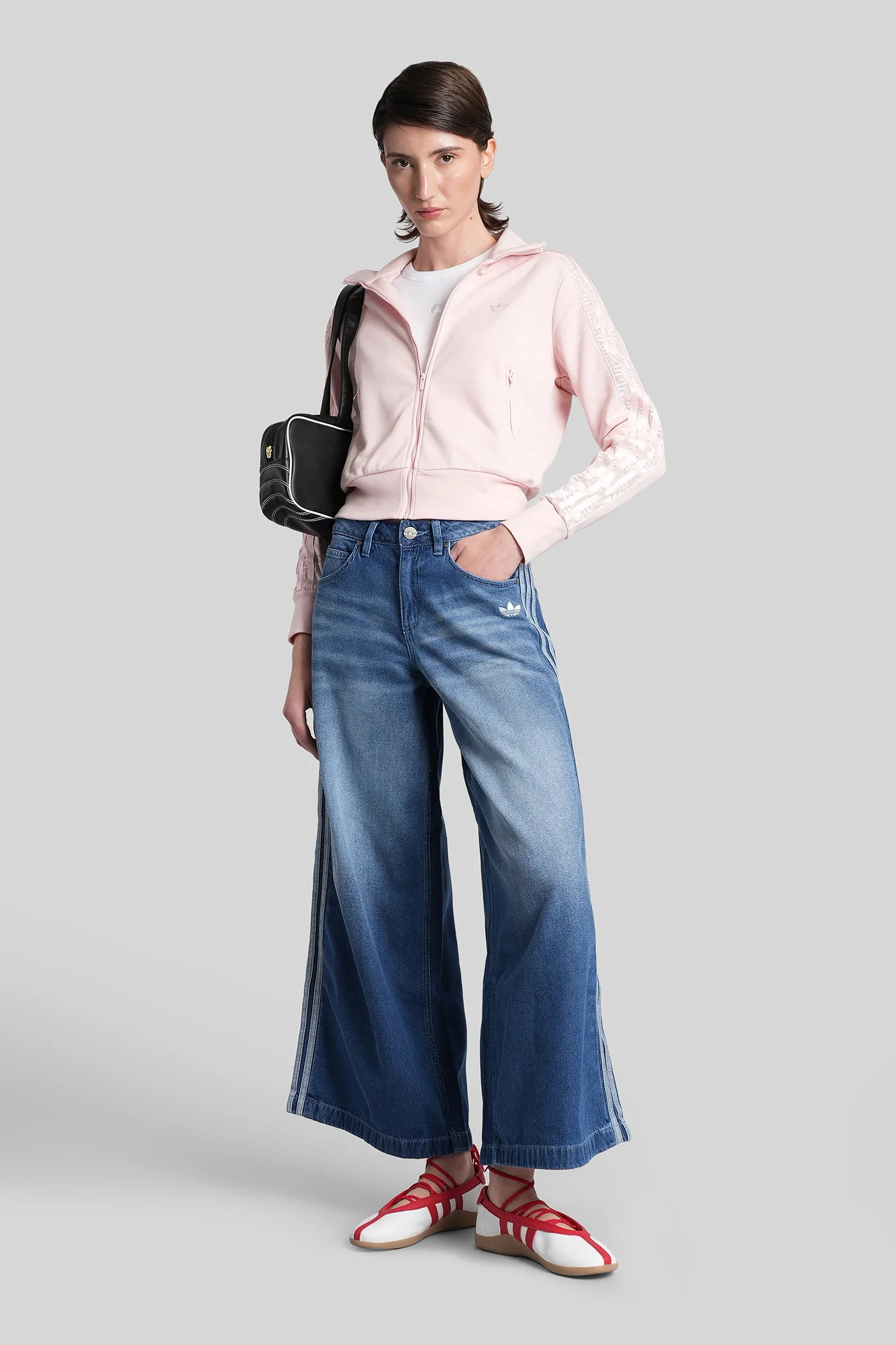 Denim Wide Pants in cyan denim - Image 2
