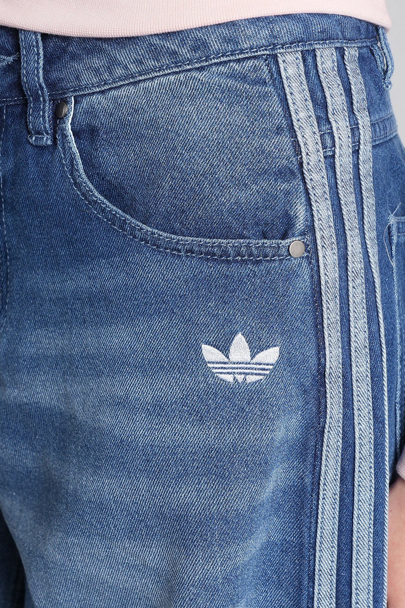 Denim Wide Pants in cyan denim - Image 5