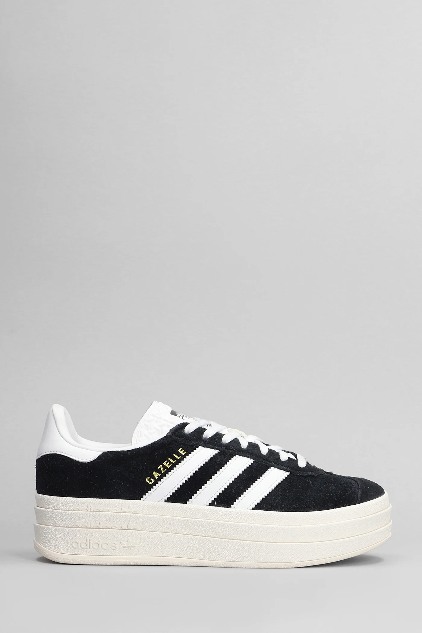 Gazelle Bold Sneakers in black suede