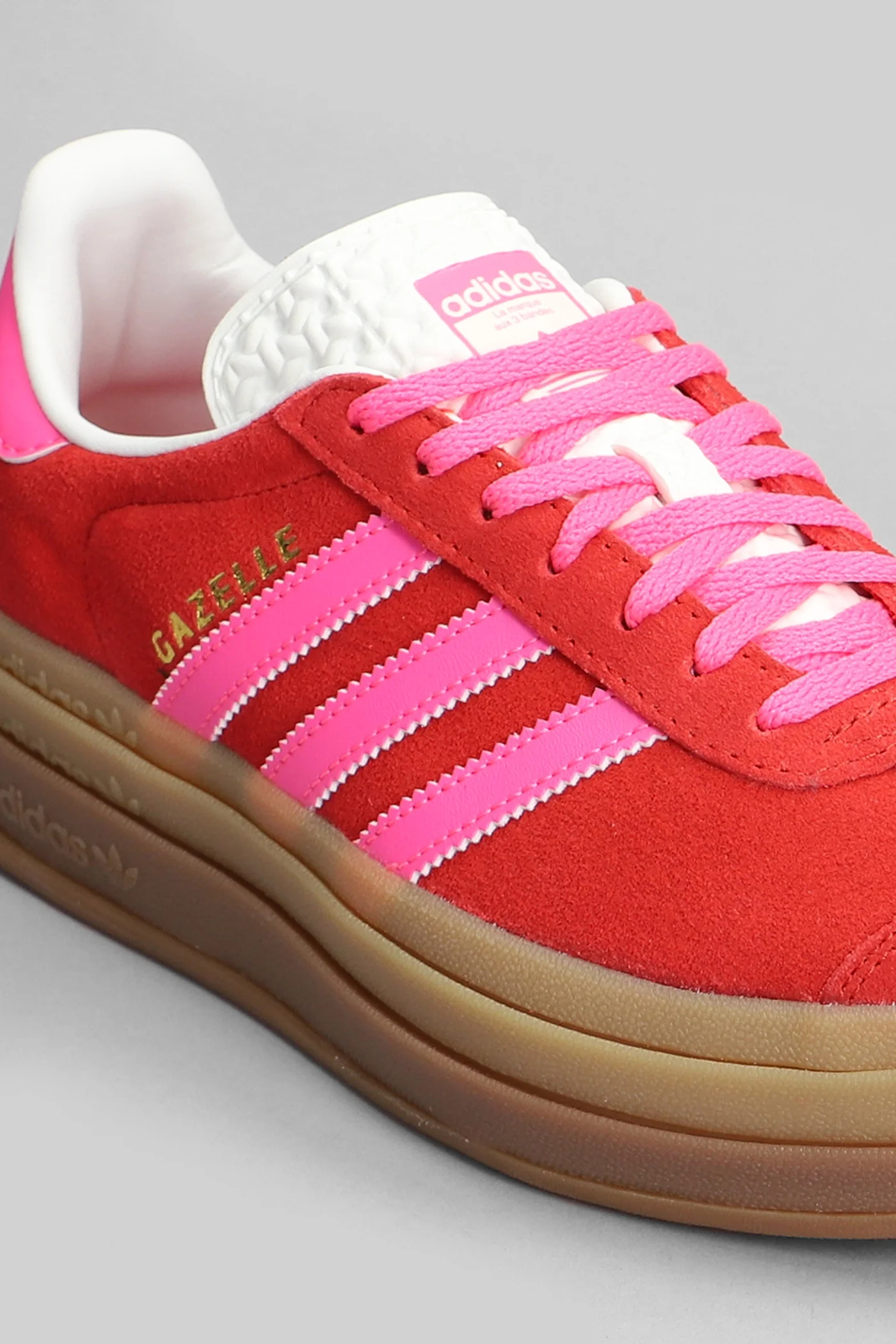 Gazelle Bold Sneakers in red suede - Image 5