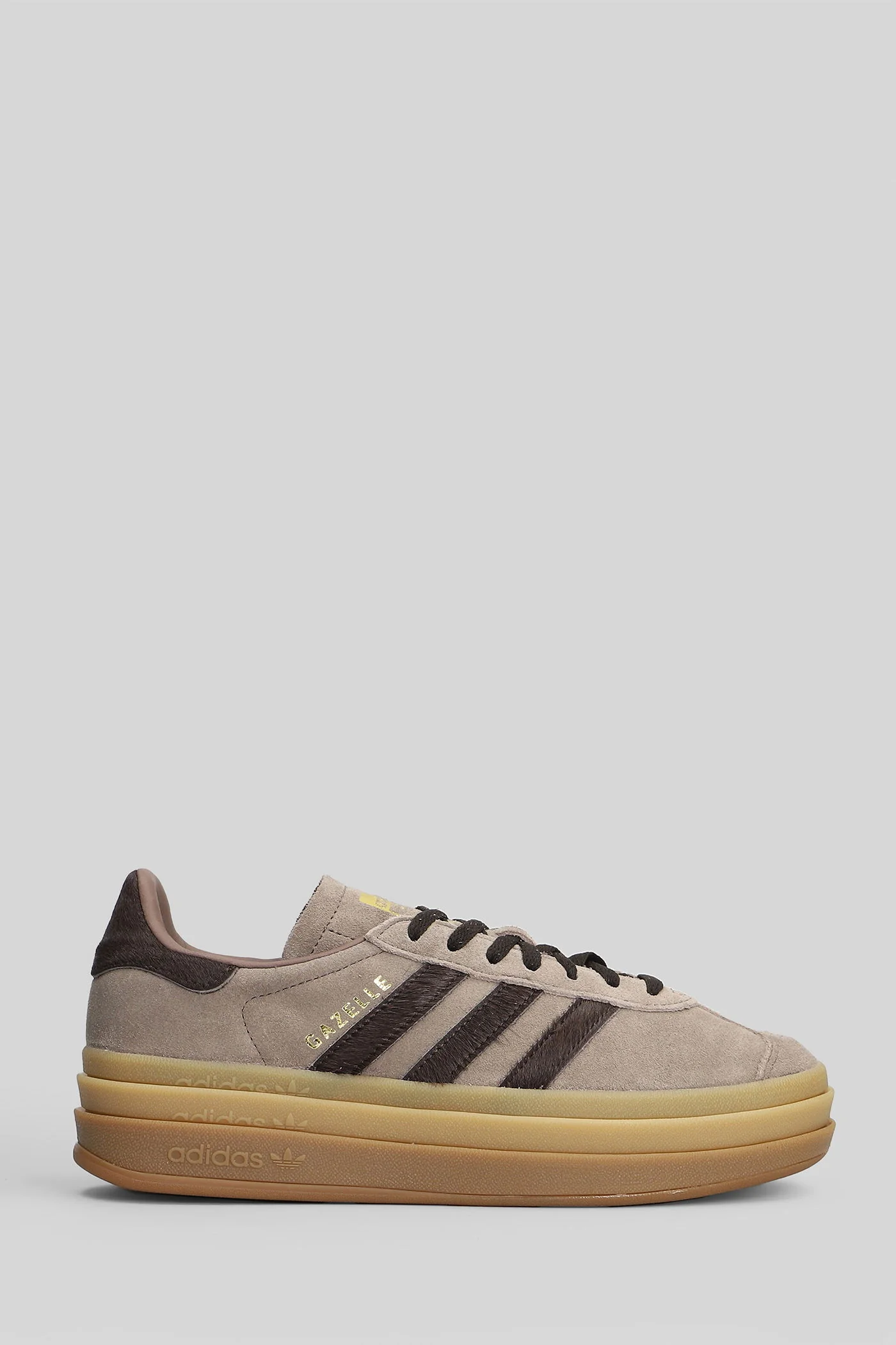Gazelle Bold W Sneakers in taupe Suede and fabric