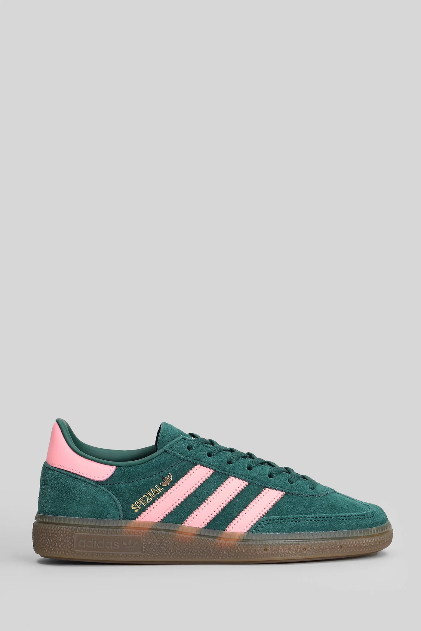 Handball Spezial W Sneakers in green suede and leather