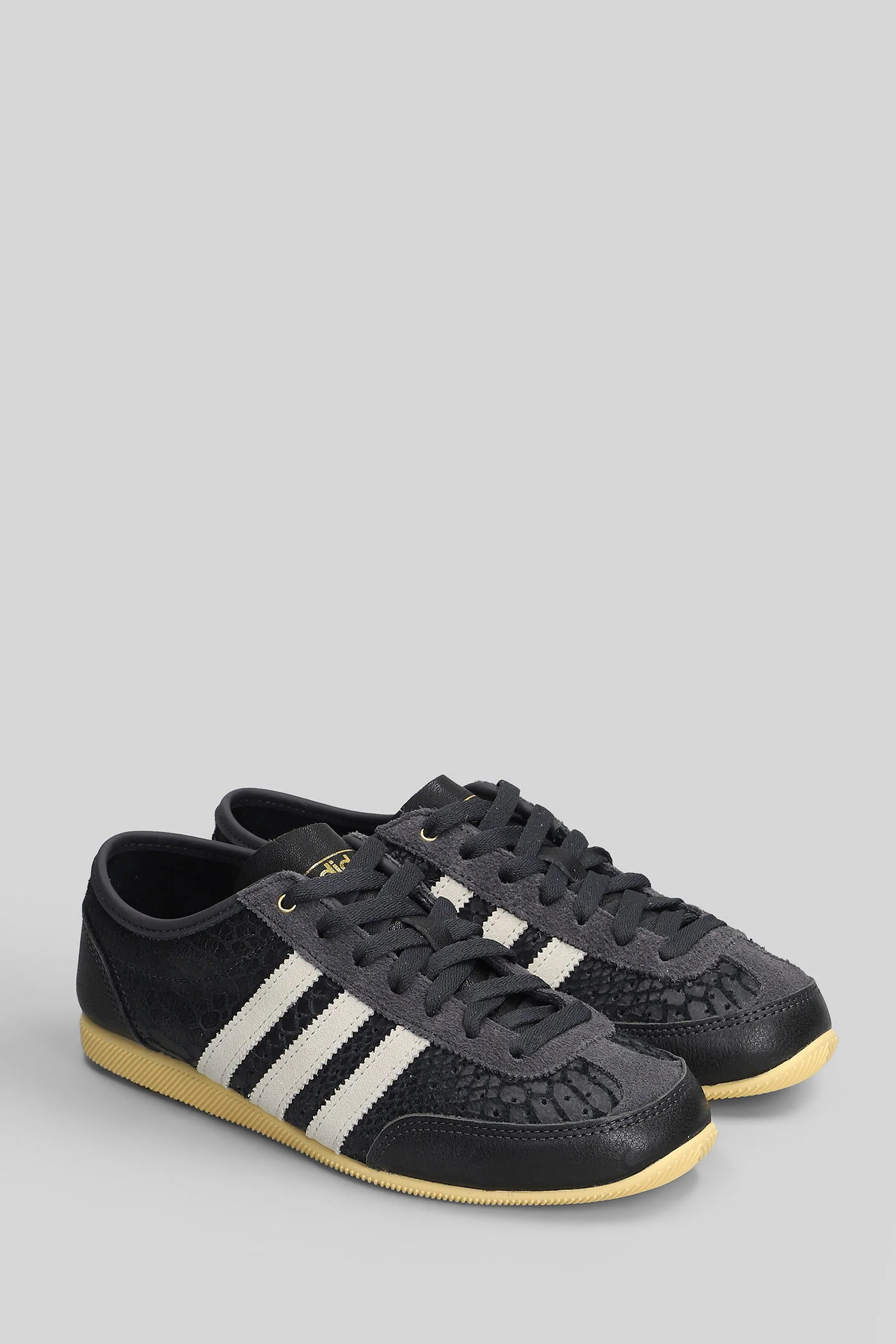 Japan Deco Sneakers in black leather - Image 2