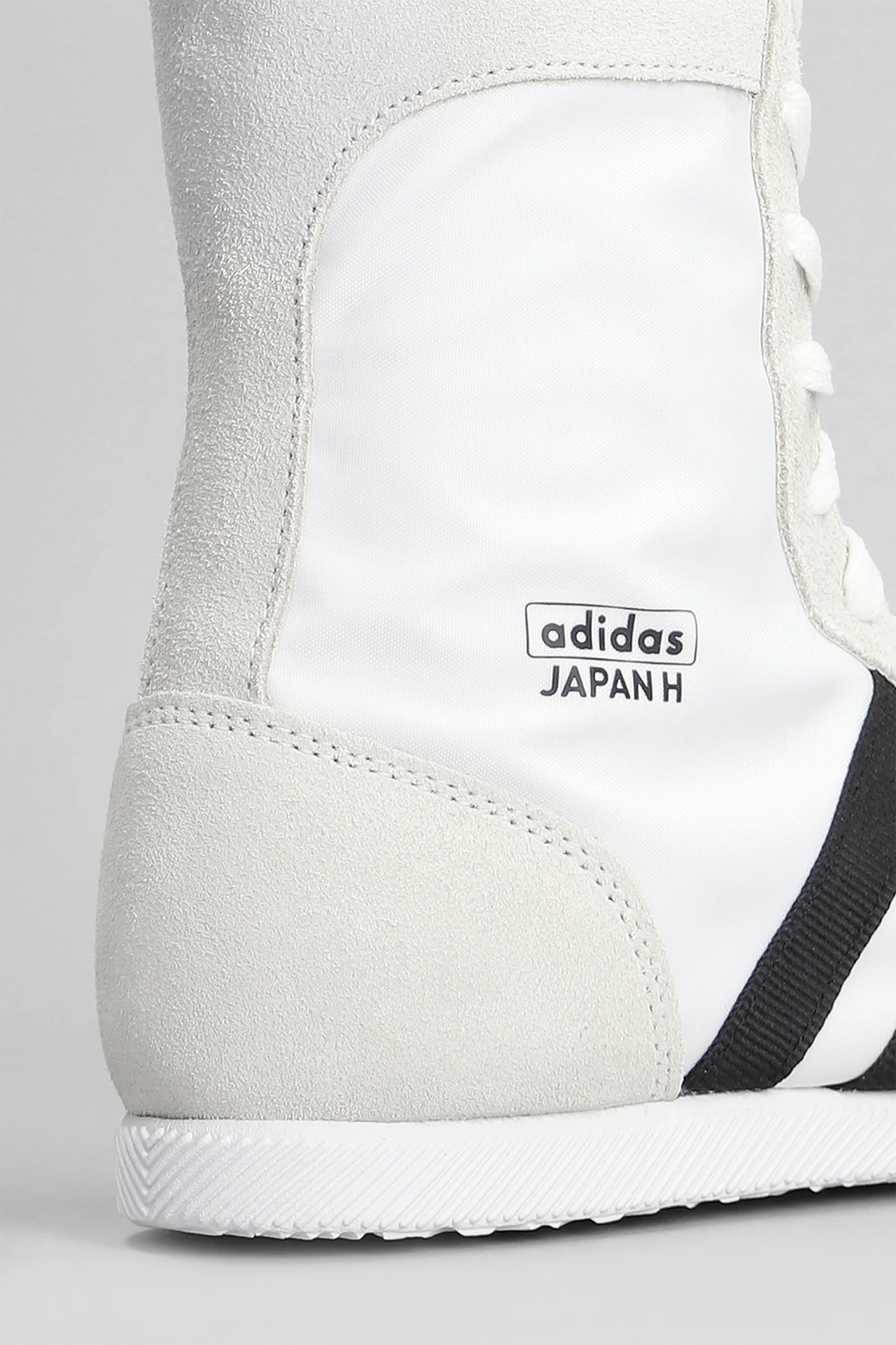 Japan H Sneakers in white Suede and fabric - Image 5