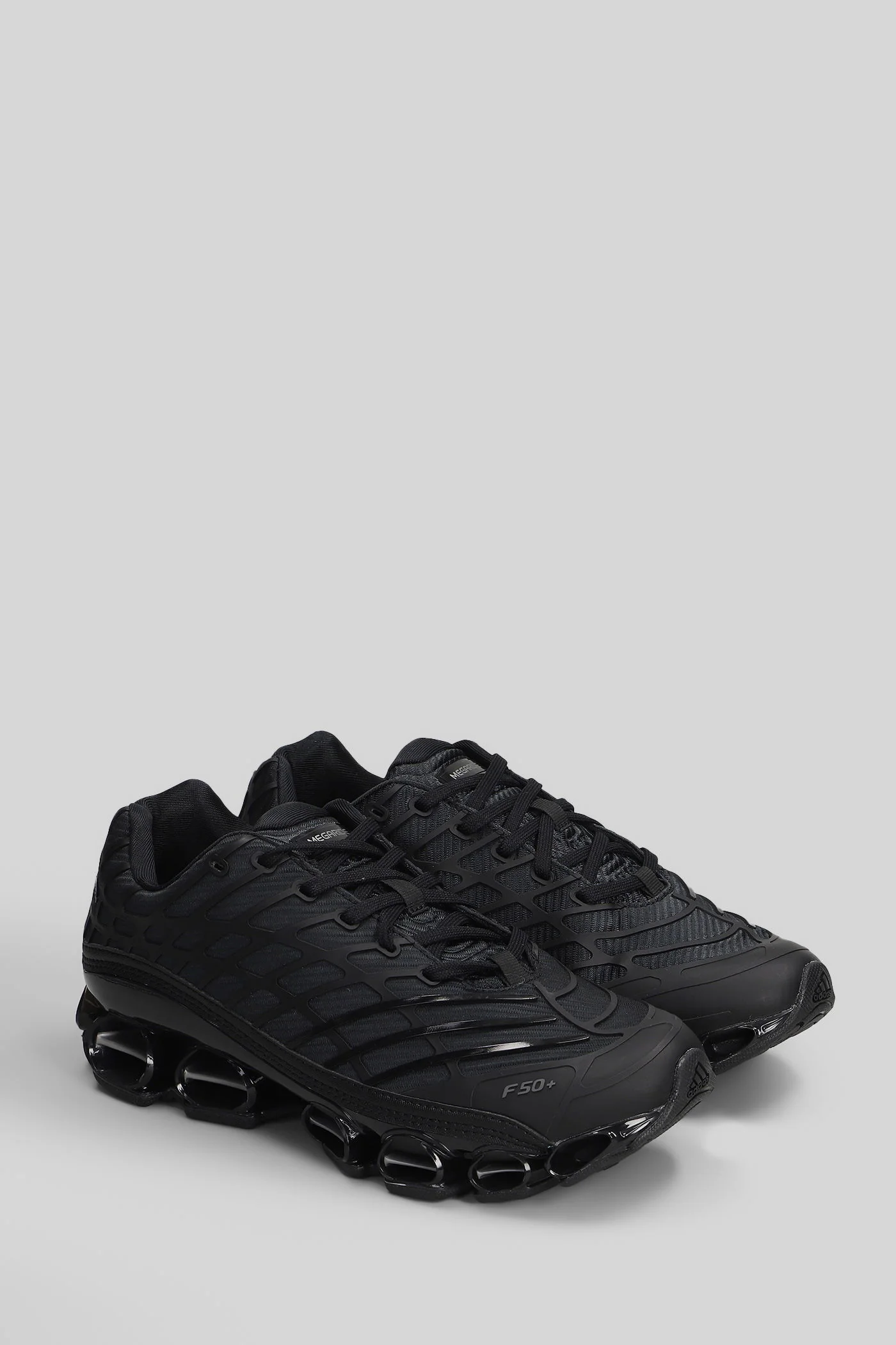 Megaride F50 Sneakers in black leather and fabric - Image 2