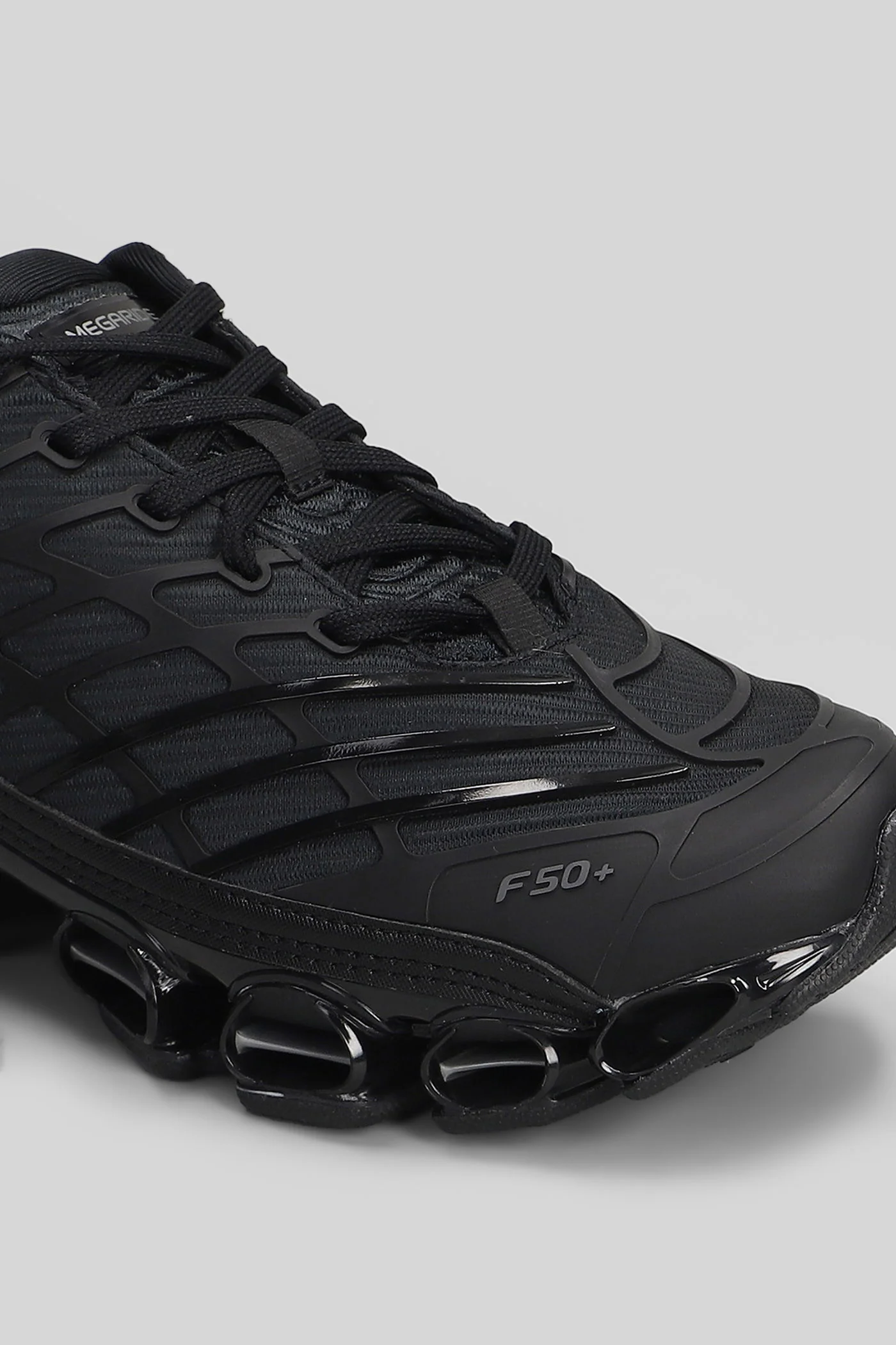 Megaride F50 Sneakers in black leather and fabric - Image 5