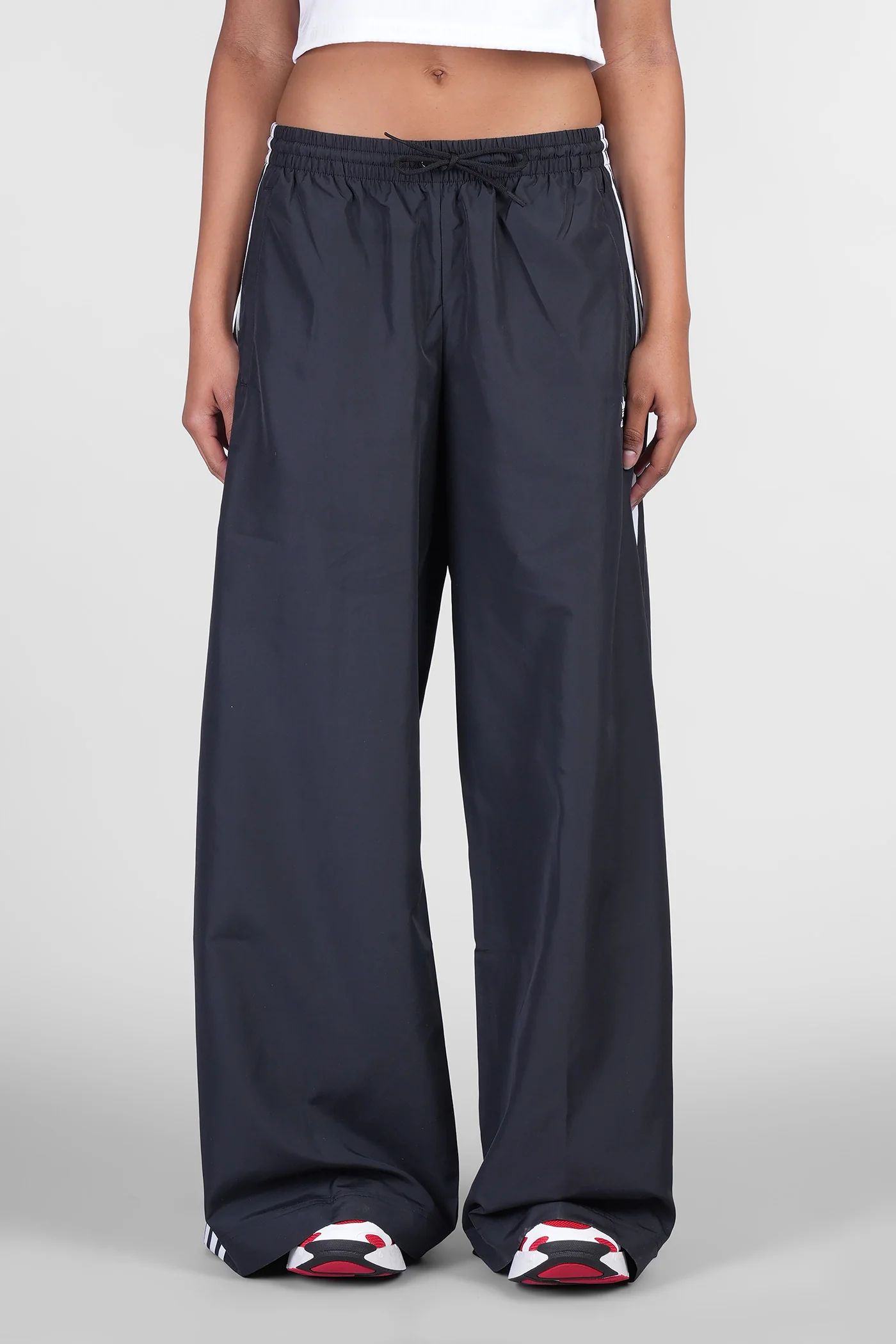 Oversized TP Pants in black polyamide