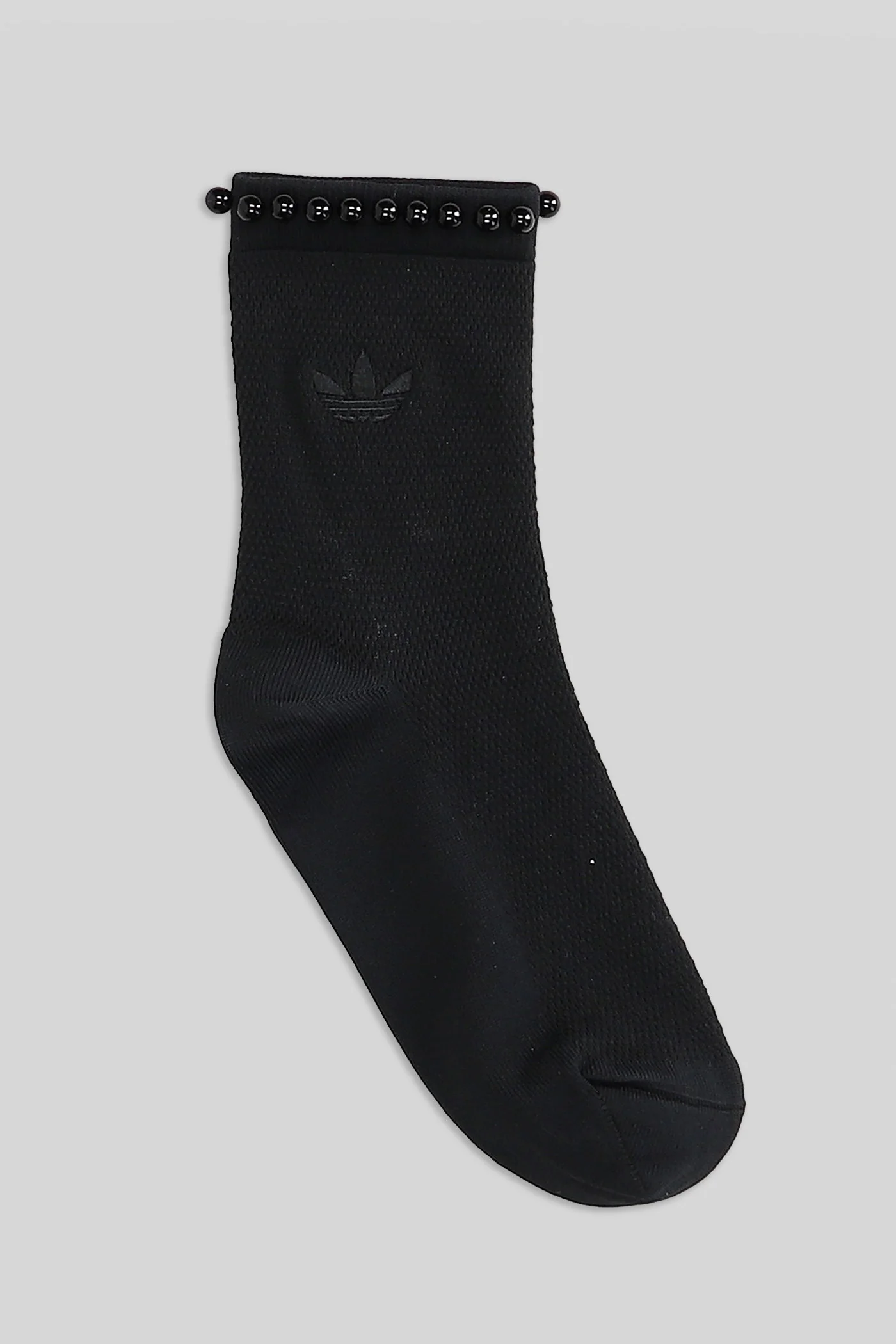 Pearls Cr S 1P Socks in black cotton - Image 2