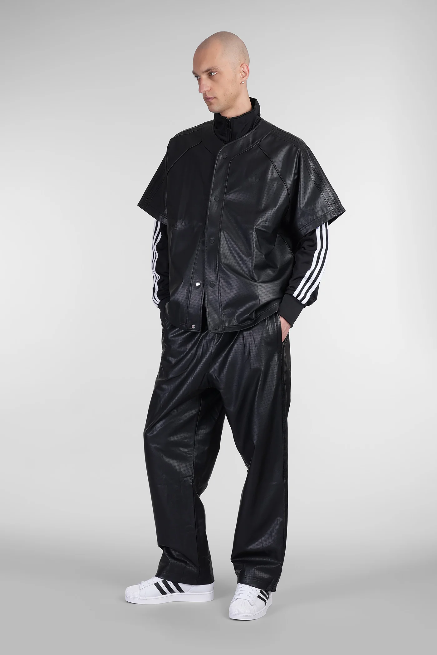 Prem Tp Pants in black faux leather - Image 2