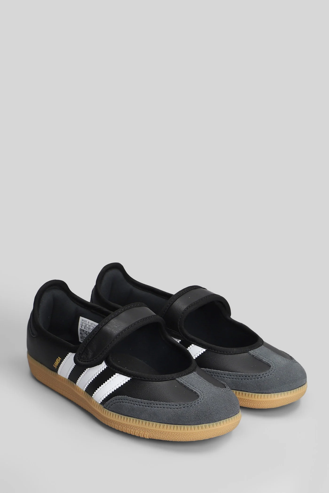 Samba jane Sneakers in black leather - Image 2