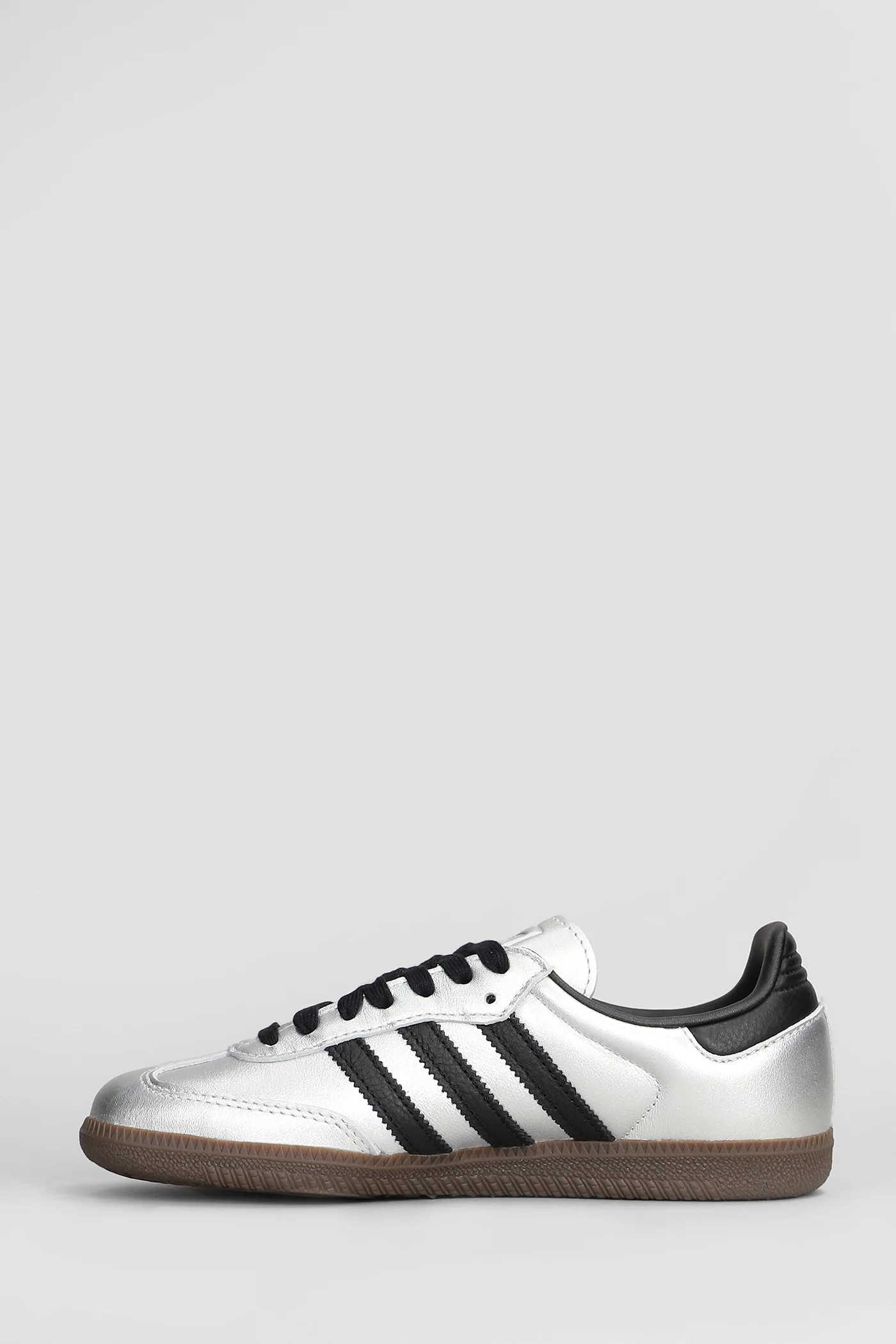 Samba Og Sneakers in silver leather - Image 3