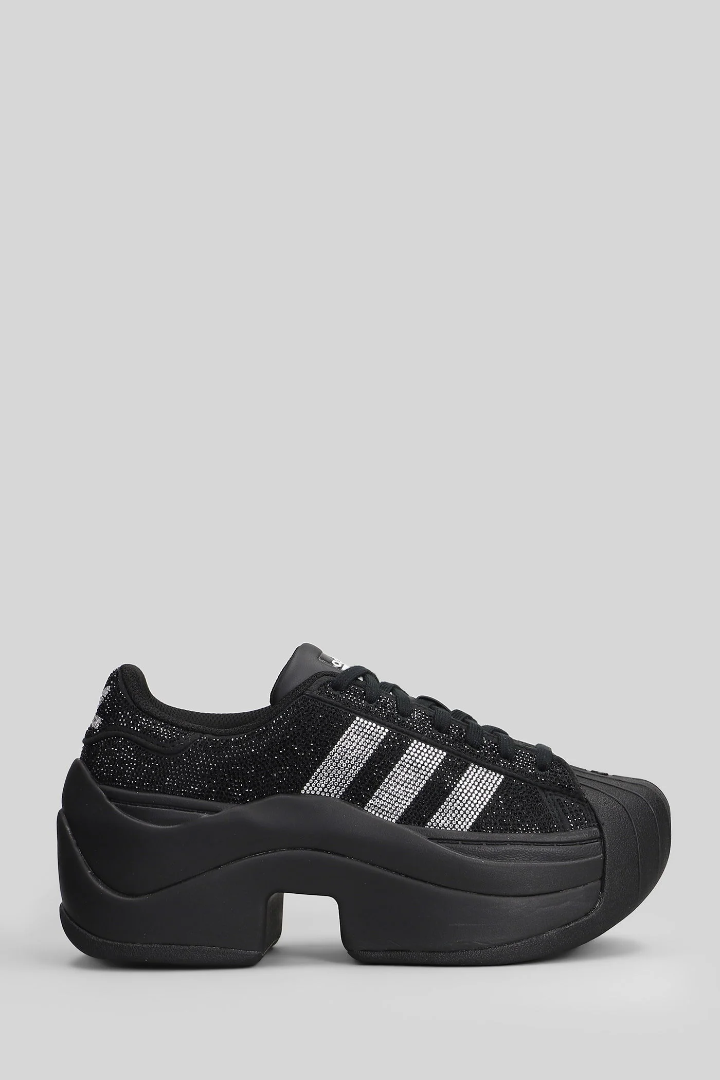 Superstar Bold Sneakers in black fabric