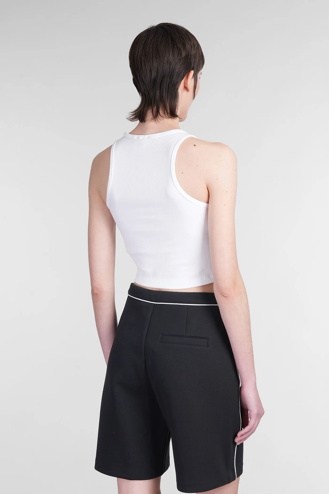 Topwear in white cotton - Image 3