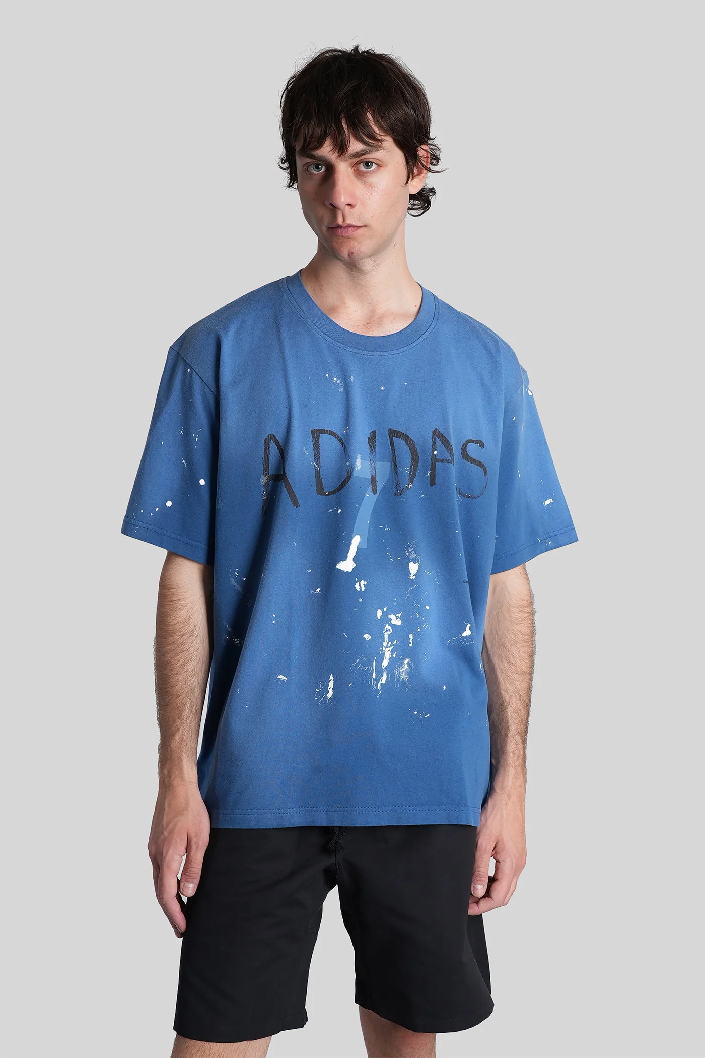 Adi 007 Tee T-Shirt in blue cotton