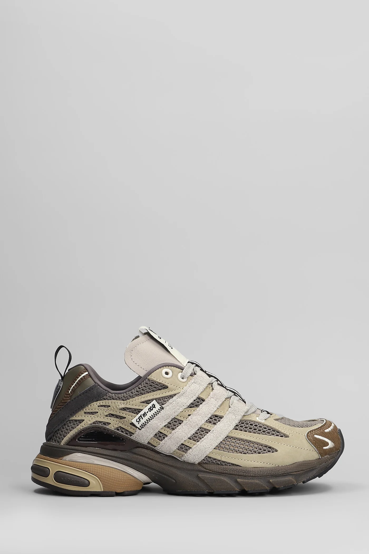 Adistar Cushion Sneakers in beige Suede and fabric