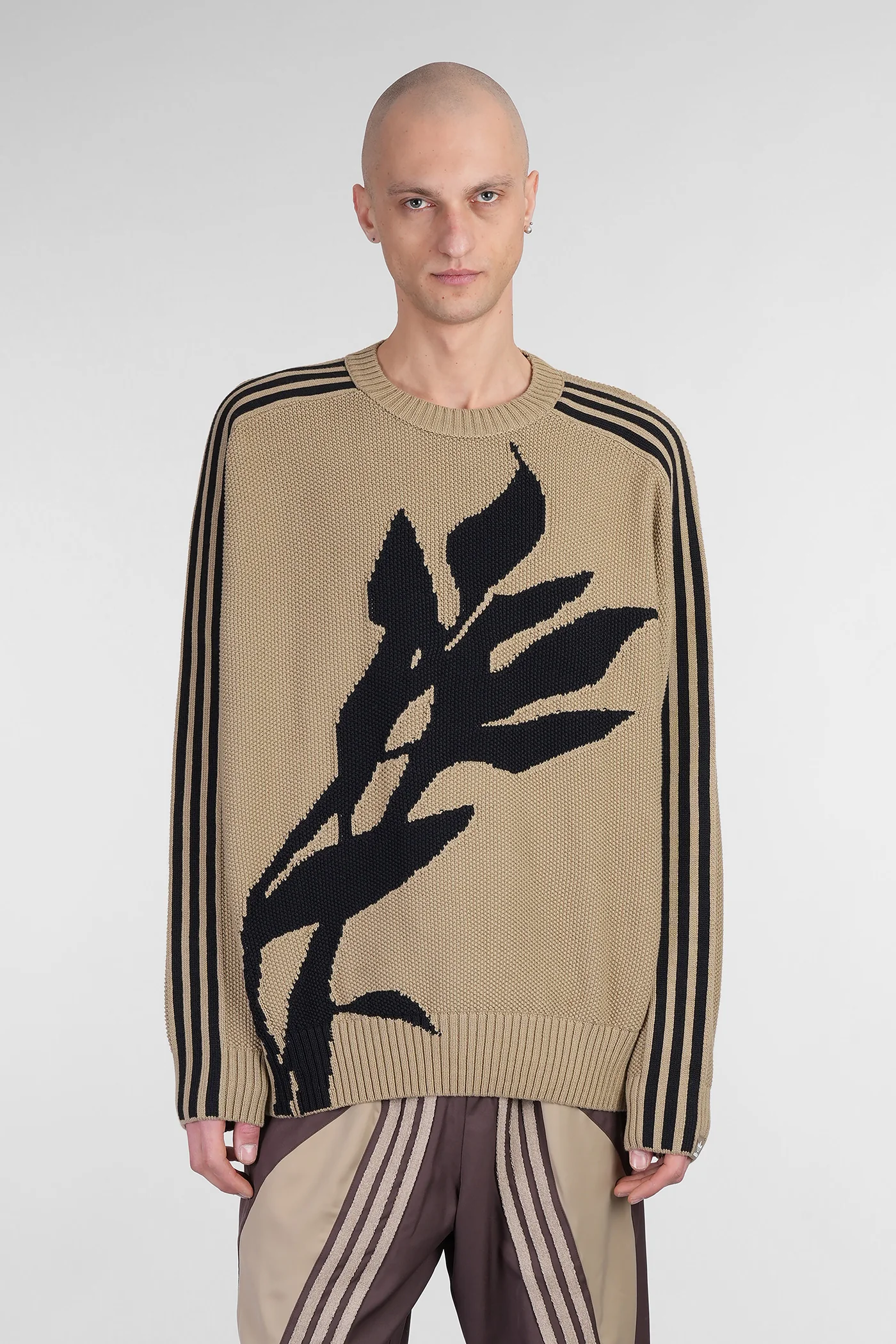 Knitwear in beige cotton