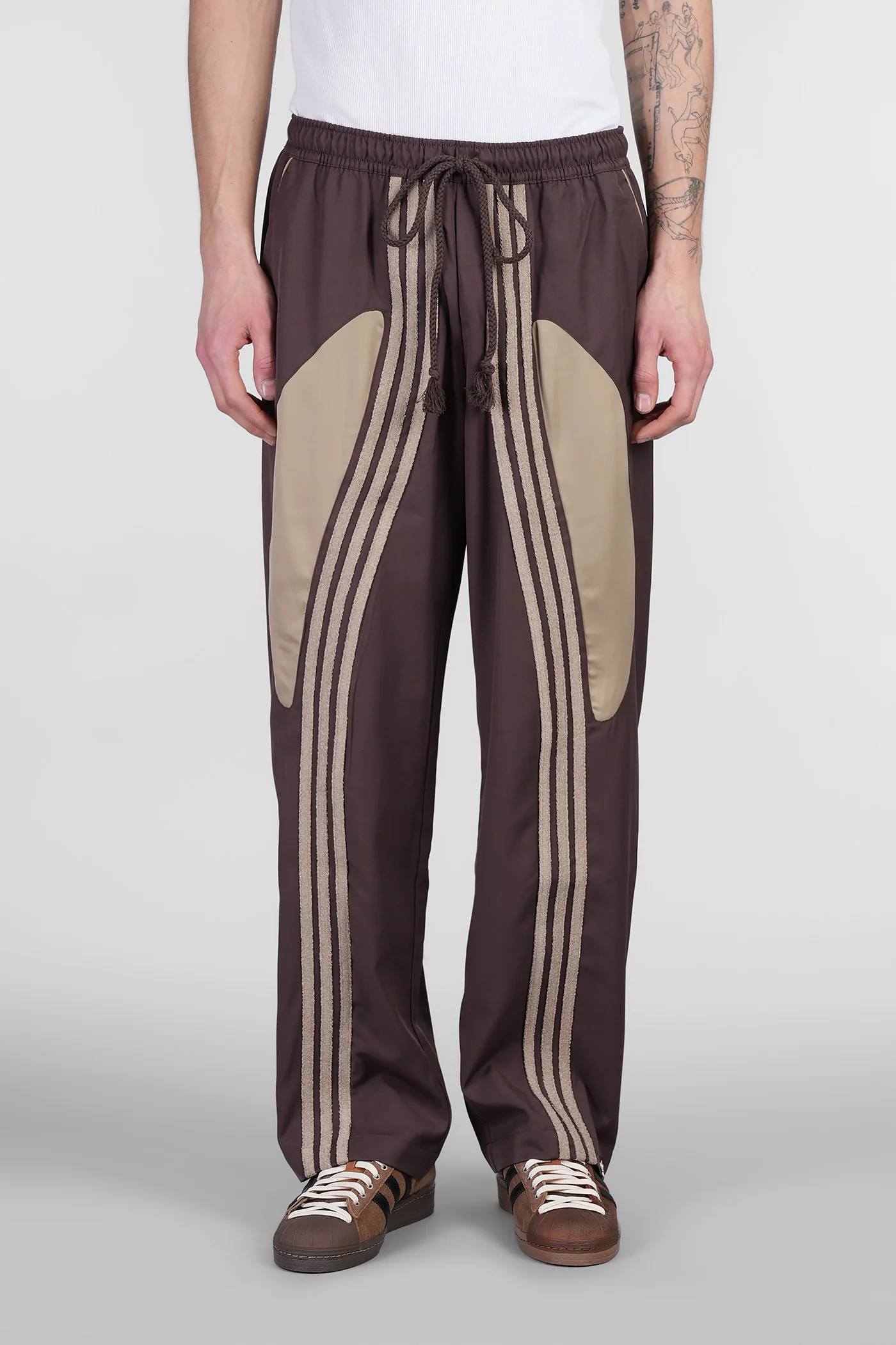 Pants in brown polyester