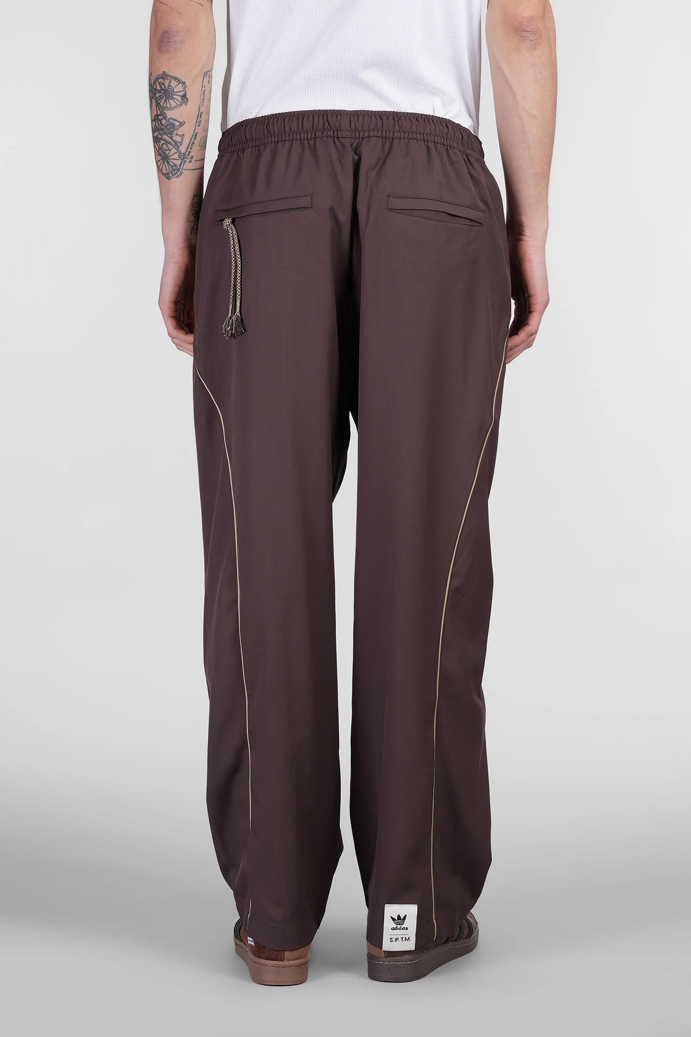 Pants in brown polyester - Image 3